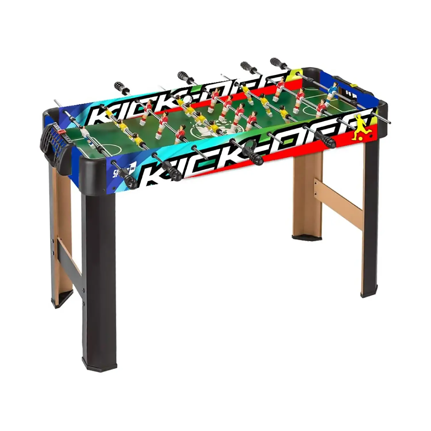 Biliardino Calcio Balilla Kick-Off – Tavolo da Gioco Indoor 98x42x63 cm - tavoli gioco