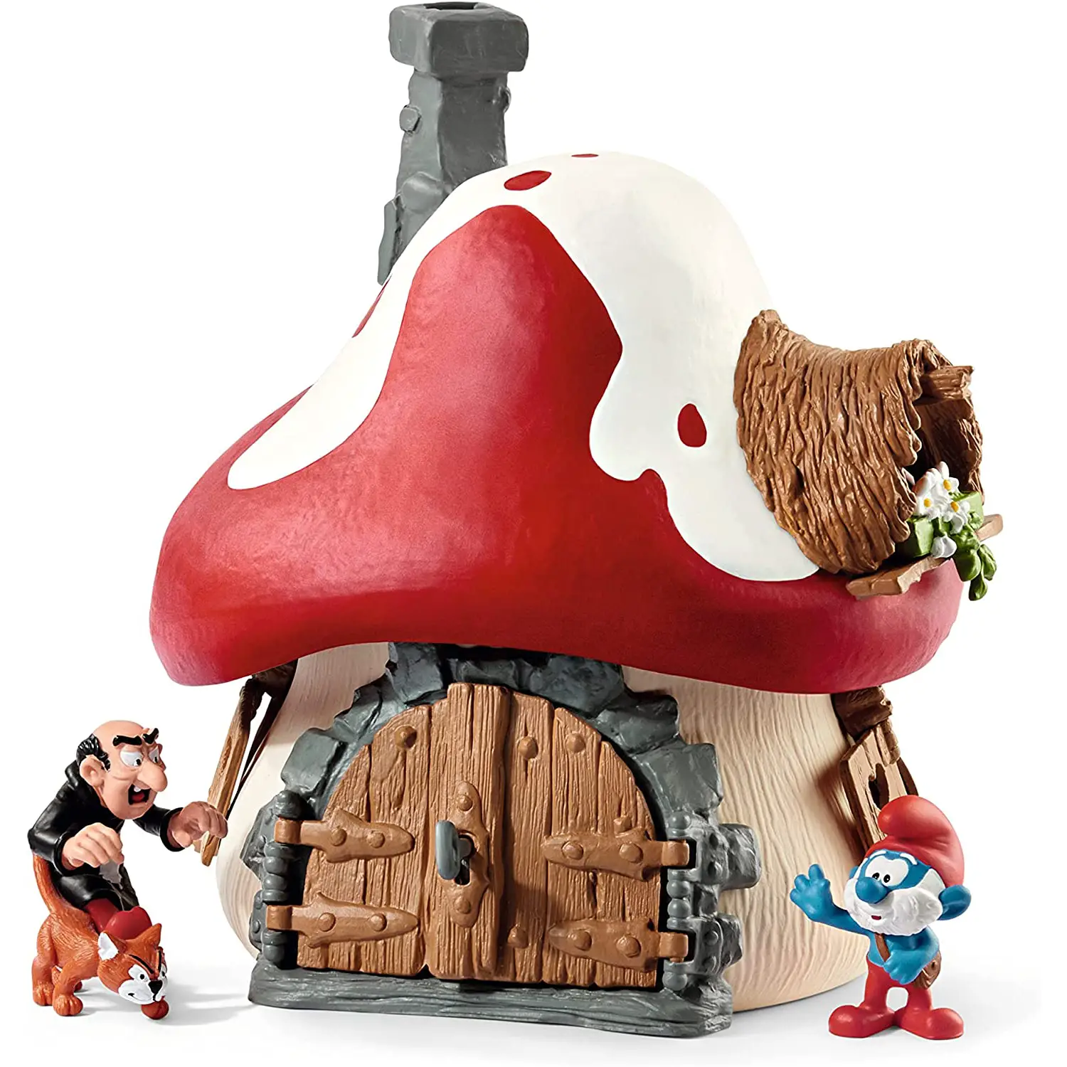 Schleich Casa dei Puffi con 2 Figure - Animali