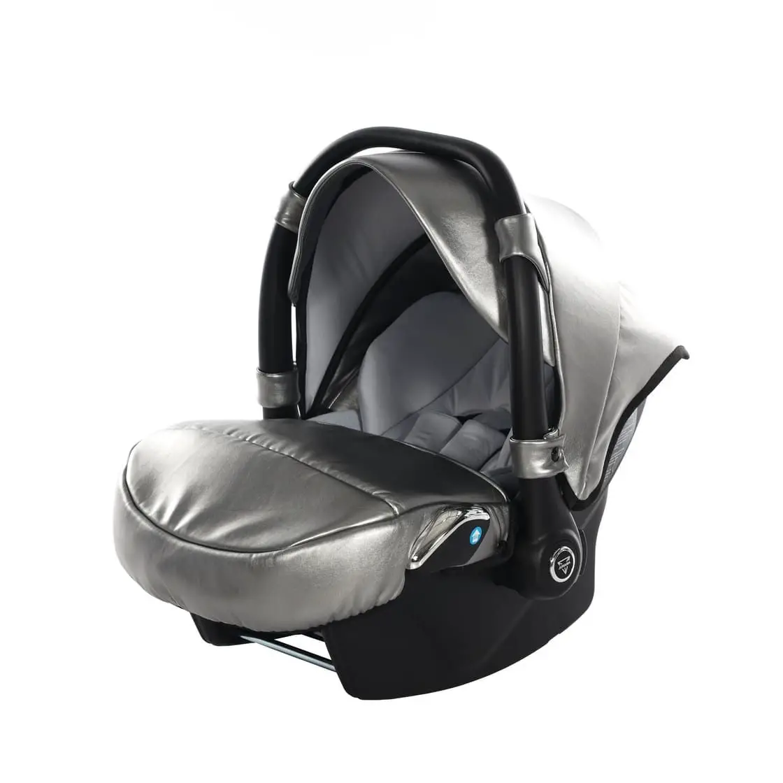 SEGGIOLINO AUTO JUNAMA SHINE GRIGIO GLITTER/CROMATO - neonati 40-87 cm (0-1 anno)