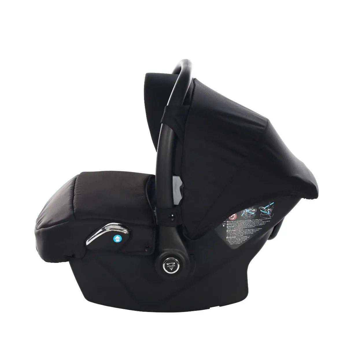 Seggiolino Auto Junama Mirror Nero Silver - neonati 40-87 cm (0-1 anno)