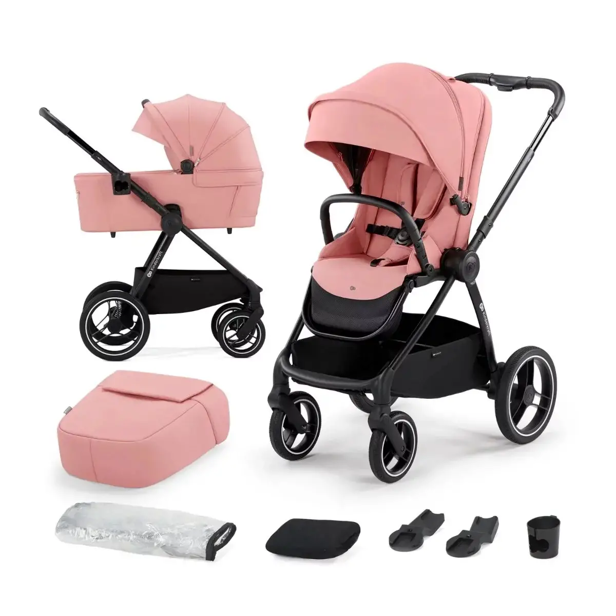 Kinderkraft Passeggino Nea Multifunzione 2 in 1 Ash Pink - trio e modulari