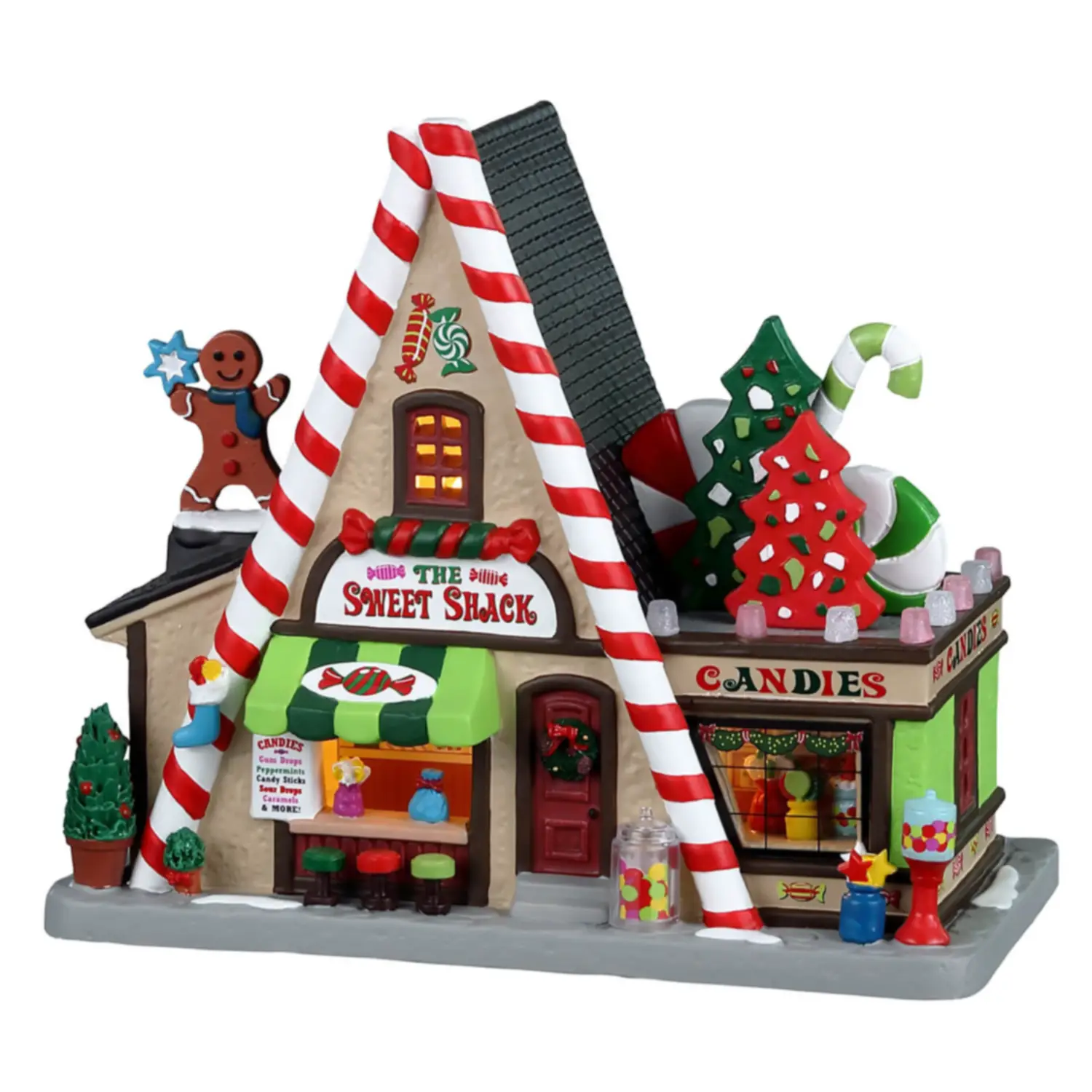 Lemax The Sweet Shack 25930 – Negozio di Dolci Natalizio Luminoso Caddington - scene e villaggi