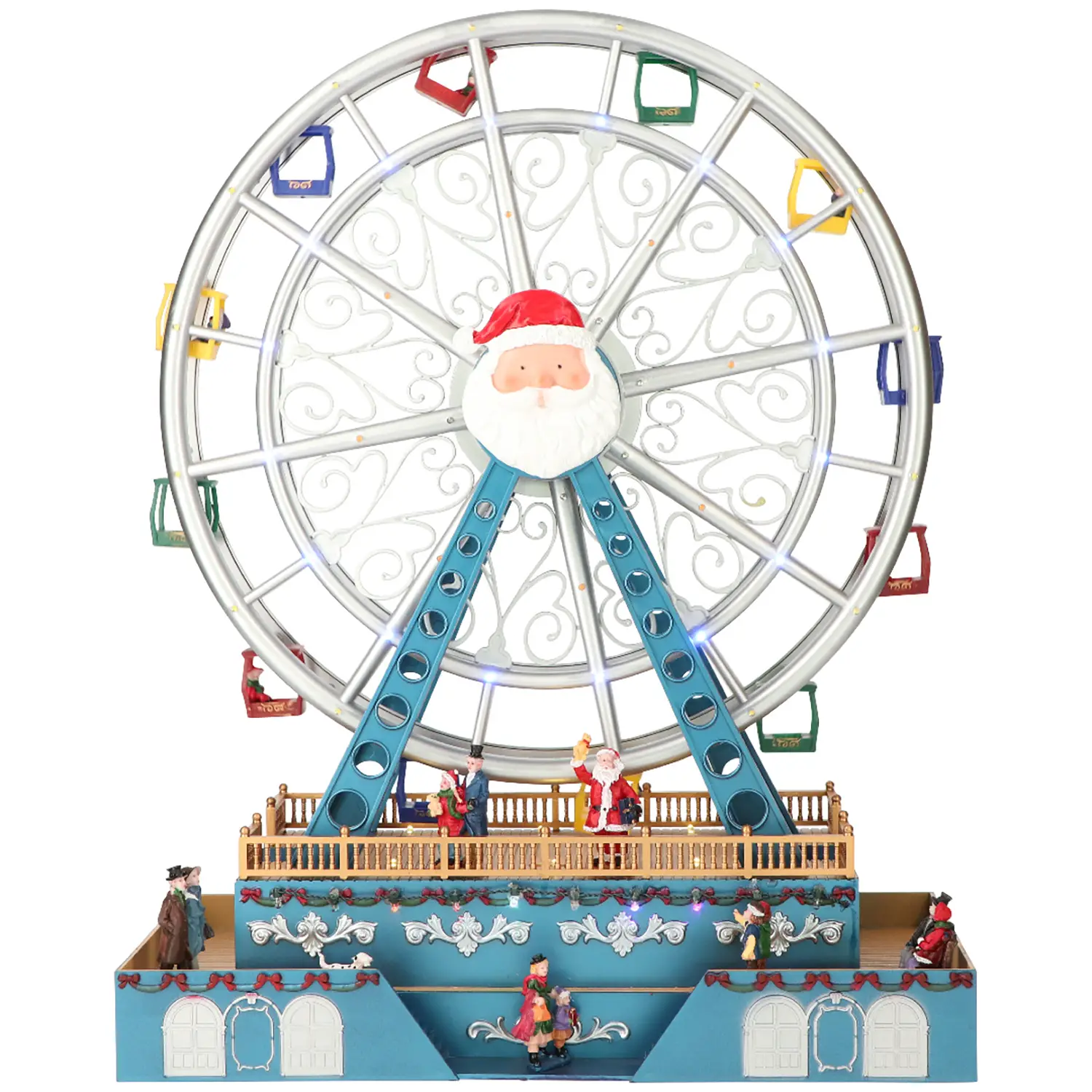 TIMSTOR Ruota Panoramica di Natale Animata LED con Adattatore - scene e villaggi