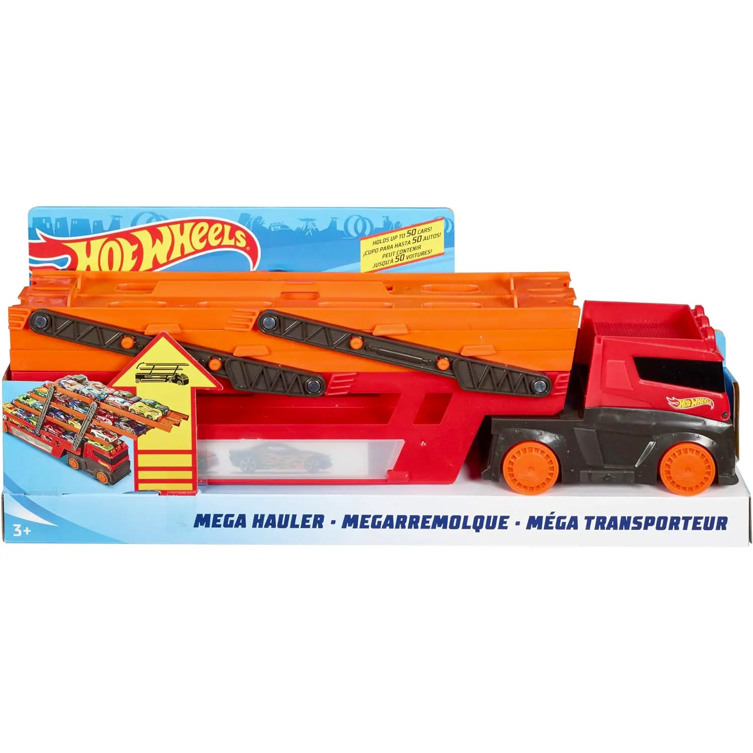 Hot Wheels Mega Trasportatore, Camion per Veicoli - modellini