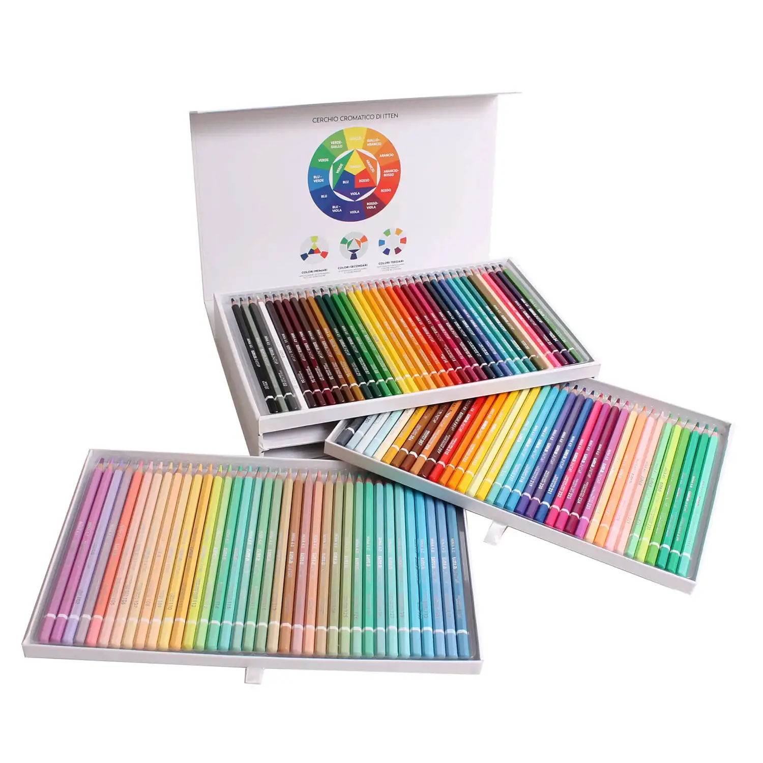Tinta Unita Pastelli Mina 4.0 – Magnetic Box 108 Pezzi | Set Completo di Colori - Pastelli