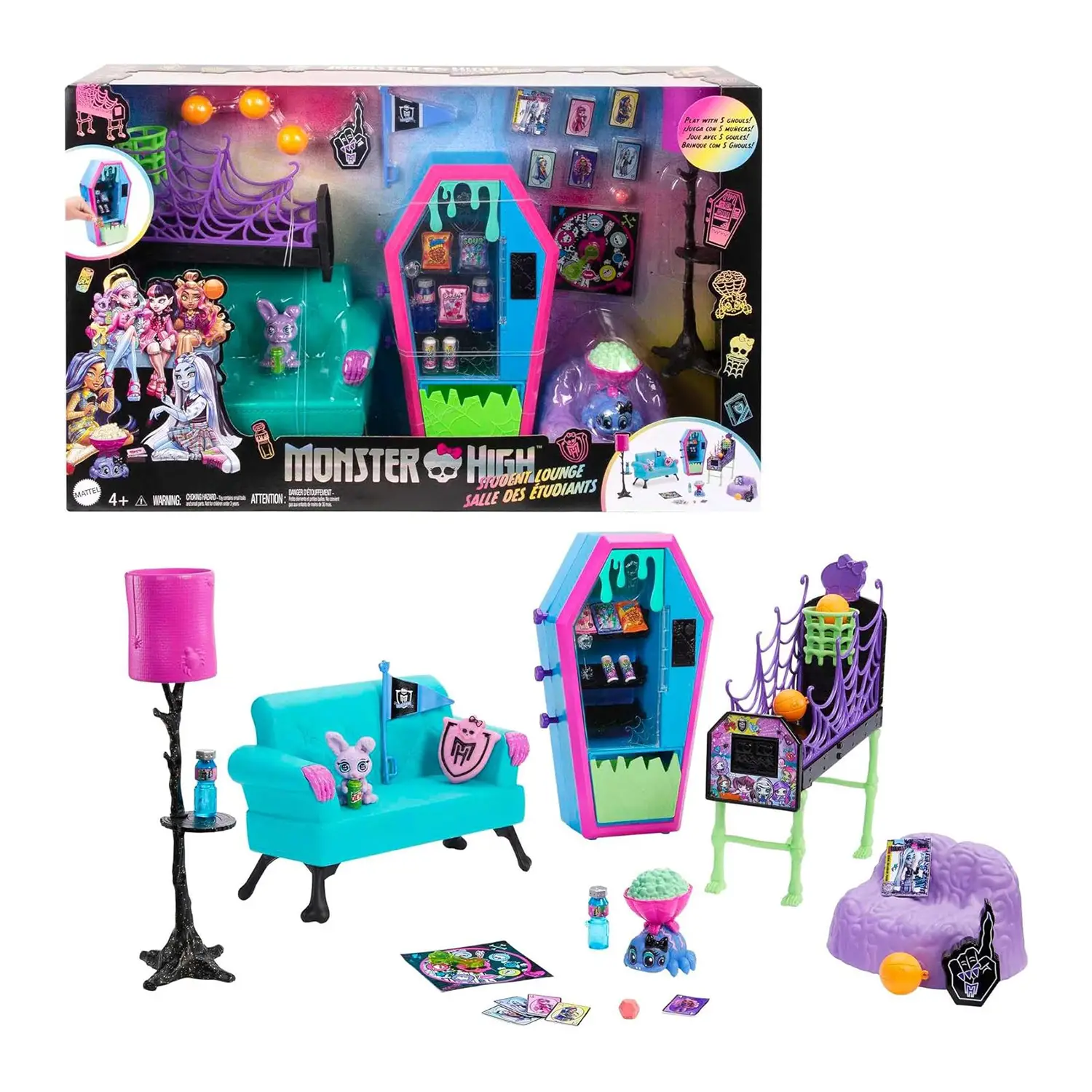 Monster High Student Lounge Playset - collezionabili bambina