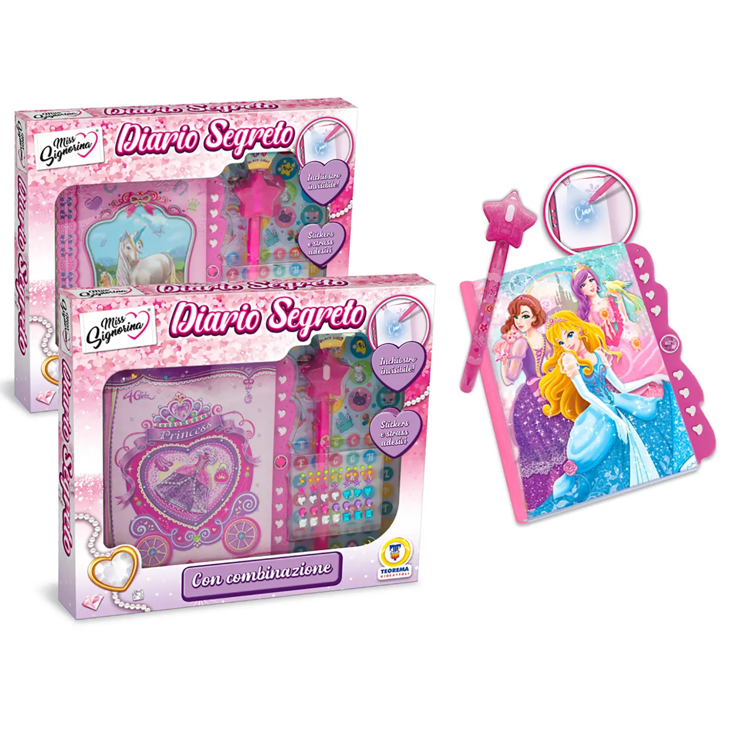 Miss Signorina - Diario Secreto Con Combinazione Assortito - gadget
