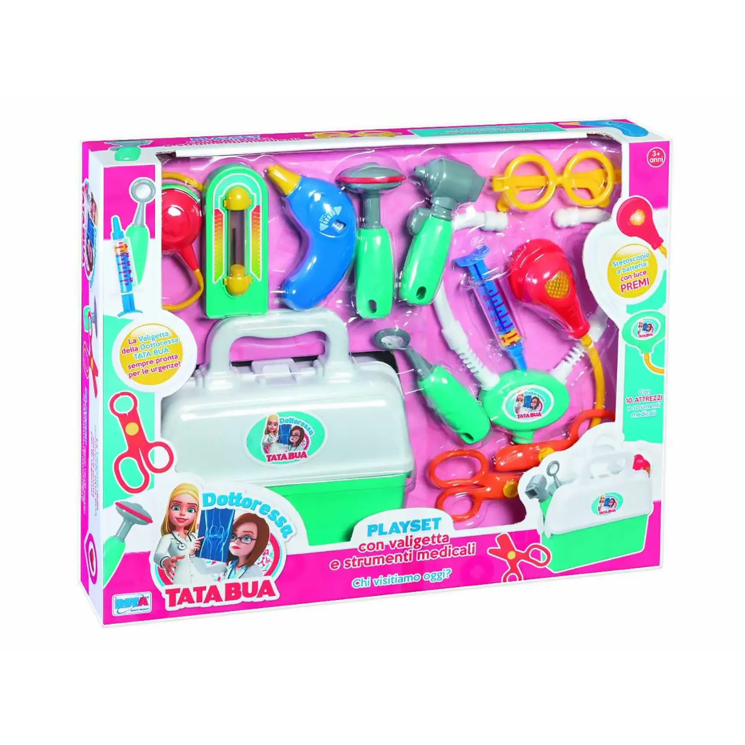 Playset Valigetta Dottoressa Tata Bua Con Accessori - play set