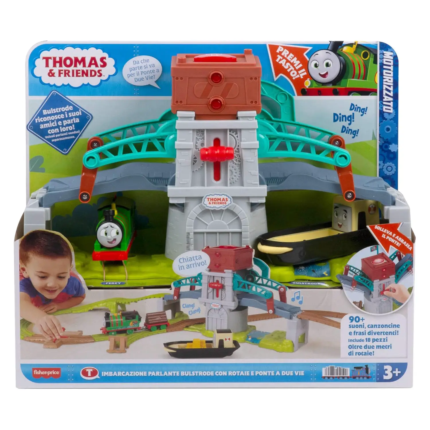 Fisher Price Thomas & Friends- Bulstrode E Ponte Direzionabile - Ora a un Prezzo Super Scontato! - Veicoli, garage e piste