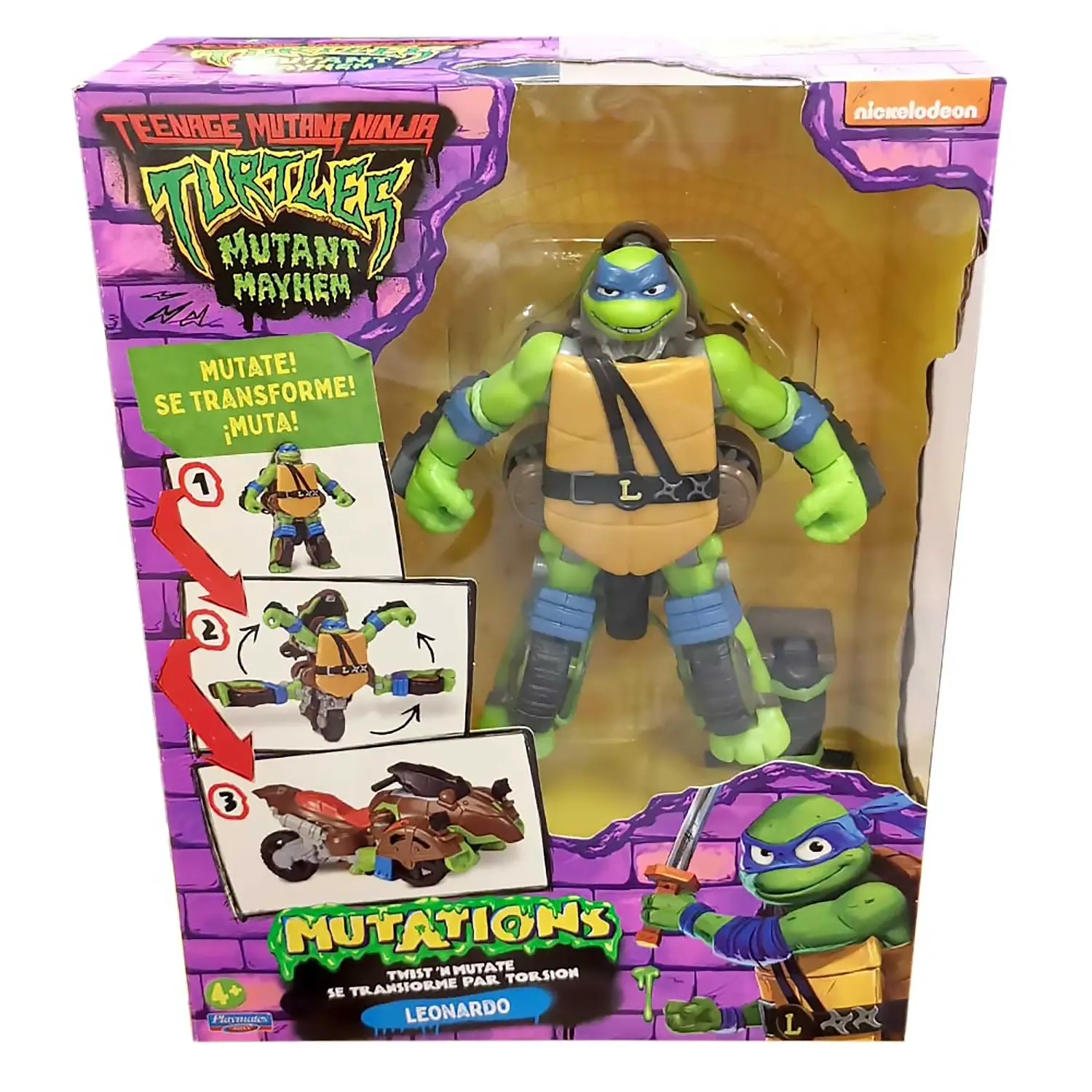 Ninja Turtles Leonardo Veicolo Trasformabile - action figures ed accessori
