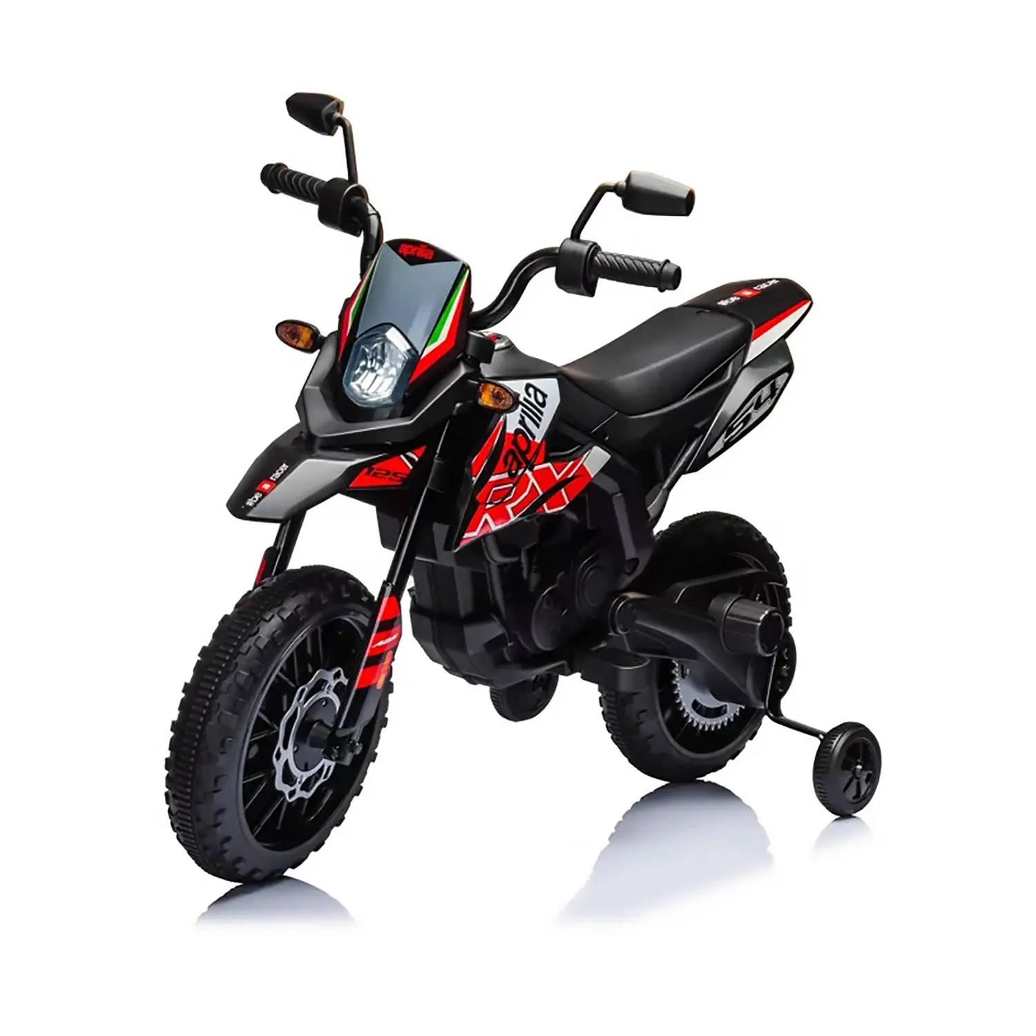Moto Elettrica Per Bambini Aprilia Rx-125 Motocross 12v Rosso - moto