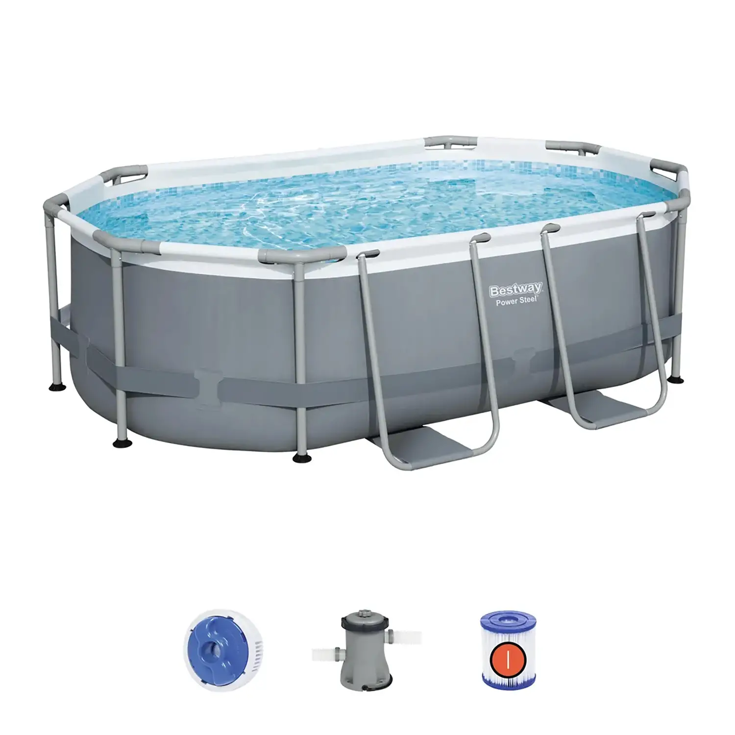 Piscina Steel Pro MAX Ovale Cm. 305x200x84 Cap. 3.668L - piscine rigide