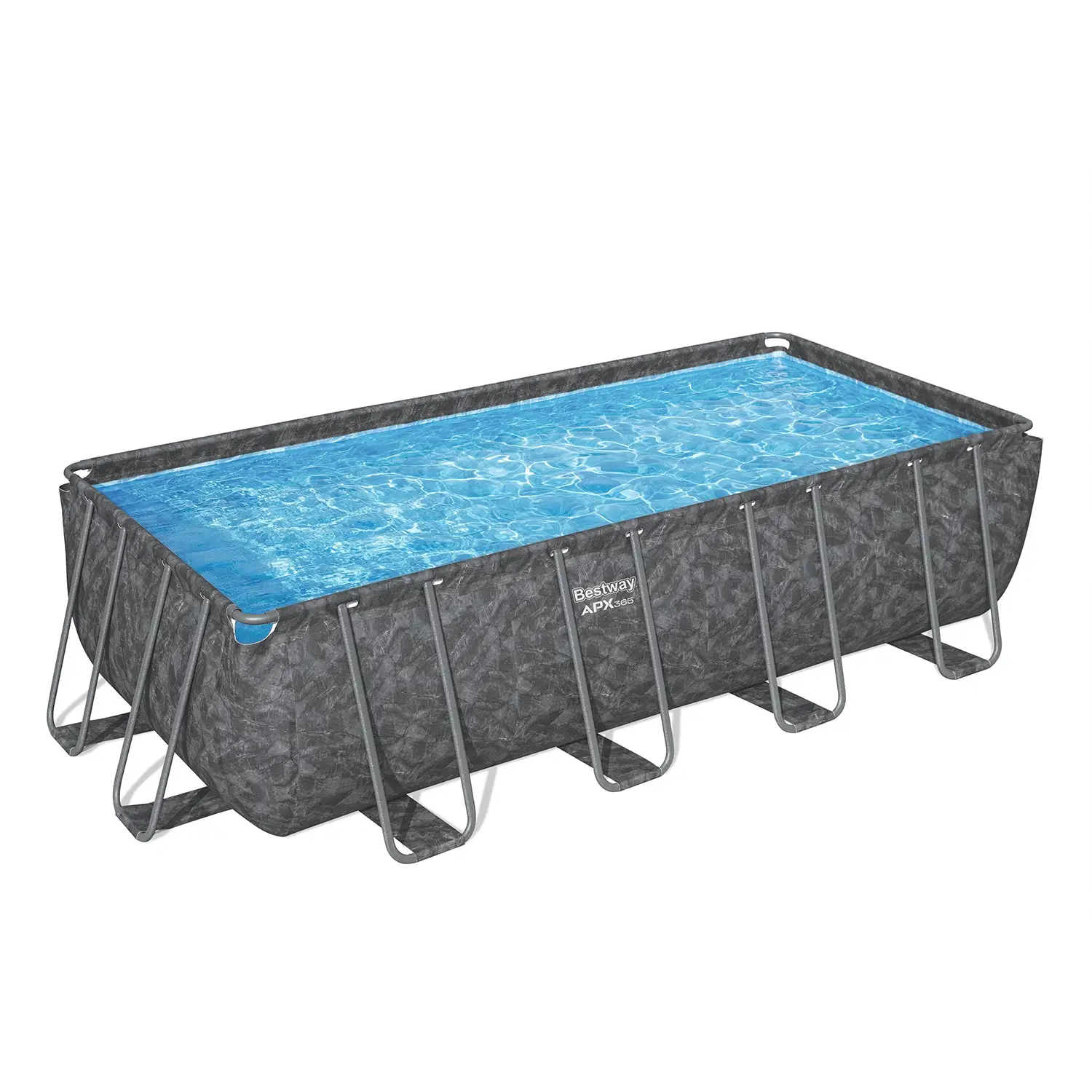 Piscina APX 365 Rettangolare 5.49x2.74x1.32m Marmo Scuro - piscine rigide