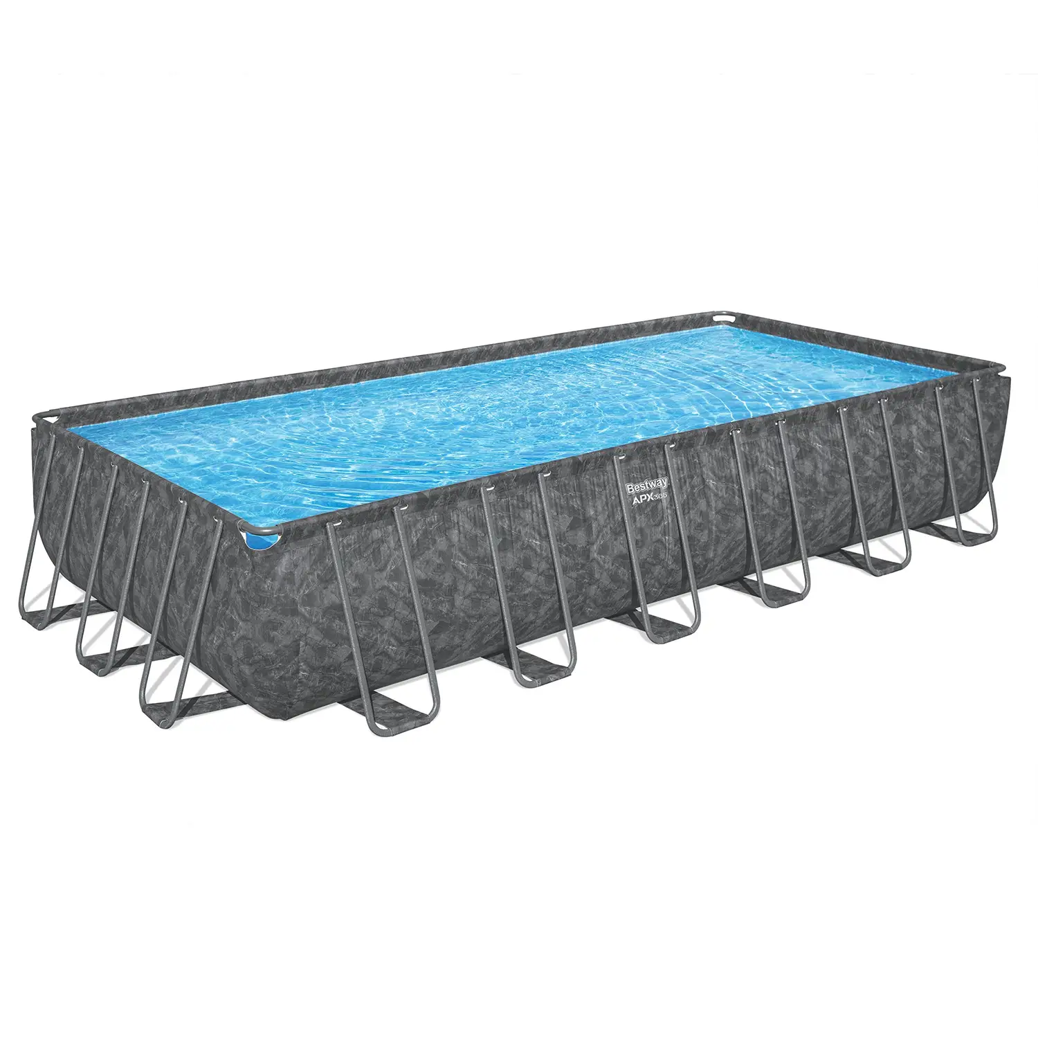 Piscina APX 365 Rettangolare 7.32x 3.66x1.32m Marmo Scuro - piscine rigide