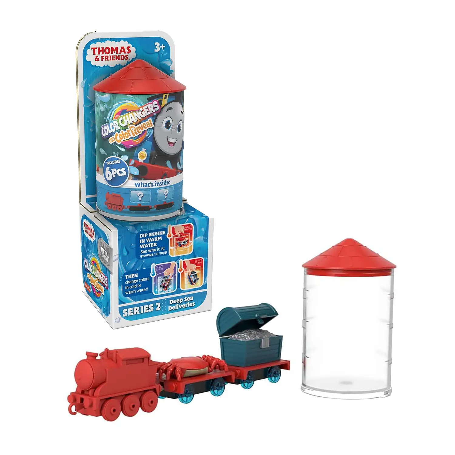 Il Trenino Thomas - Locomotive Color Reveal, 3+ anni HPH38 - action figures ed accessori