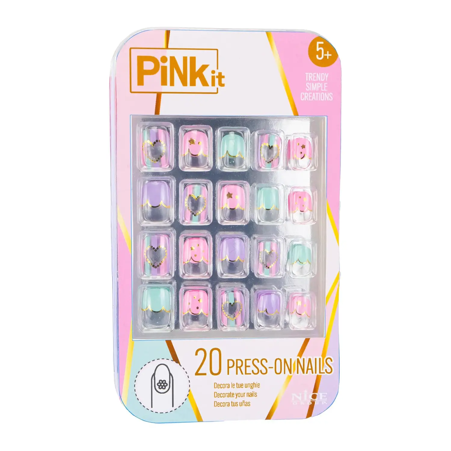 Pink It Press On Nails - Unghie Adesive - bellezza e accessori