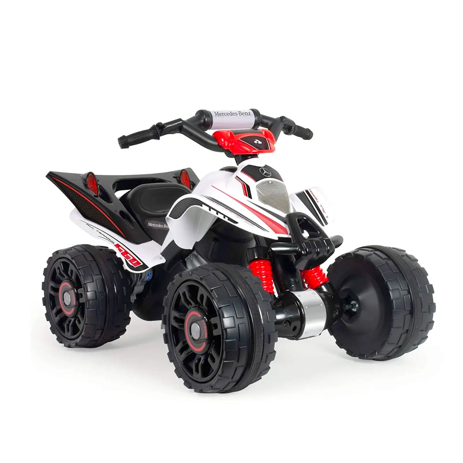 Quad Elettrico 24V ATV Mercedes-Benz per Bambini con Ruote in EVA, Luci LED e Due Velocità - auto