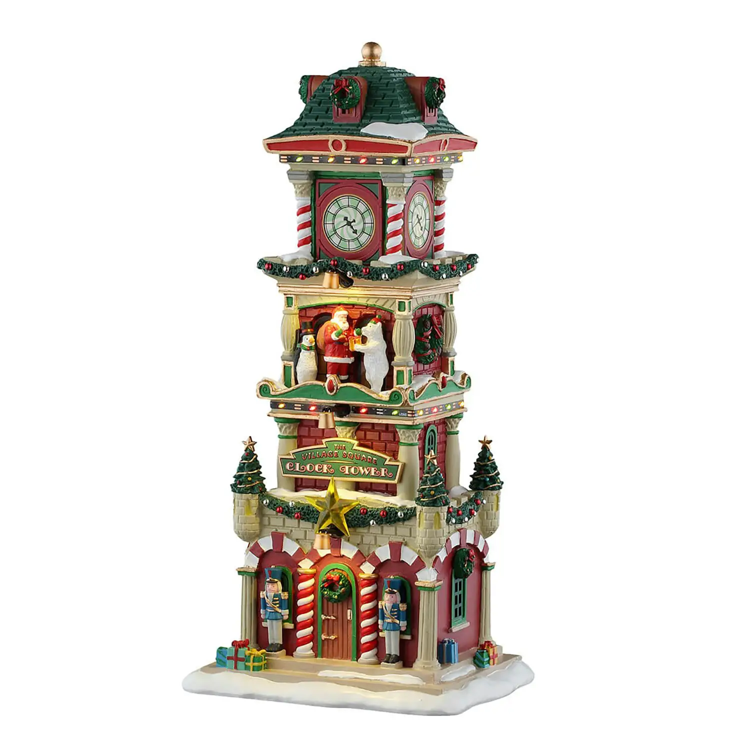 Lemax 55320 Torre dell’Orologio Natalizia Luminosa Santa’s Wonderland - scene e villaggi