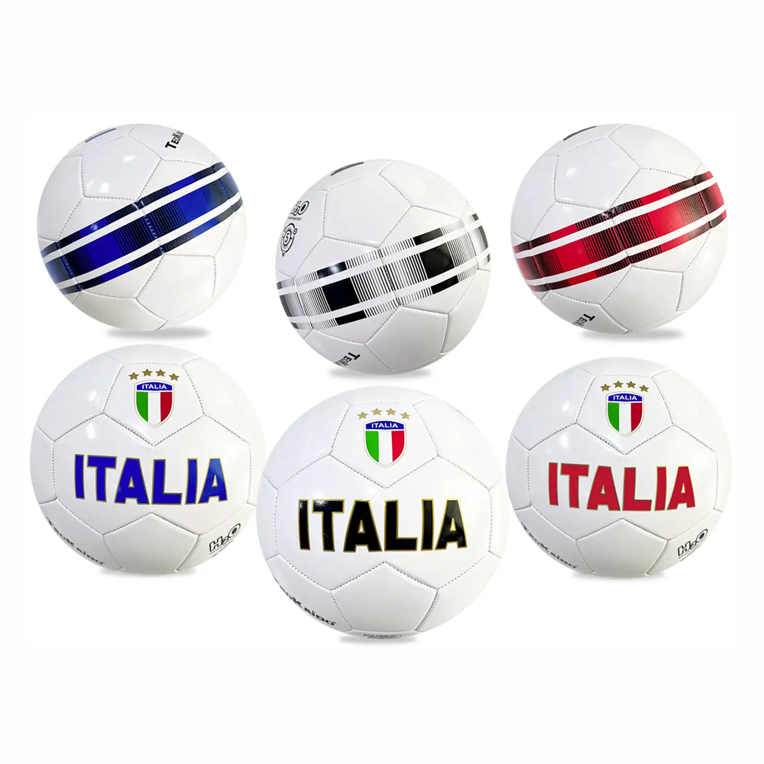 Pallone da Calcio Teokaido in PVC - Colori Squadre Assortiti - Palle e palloni