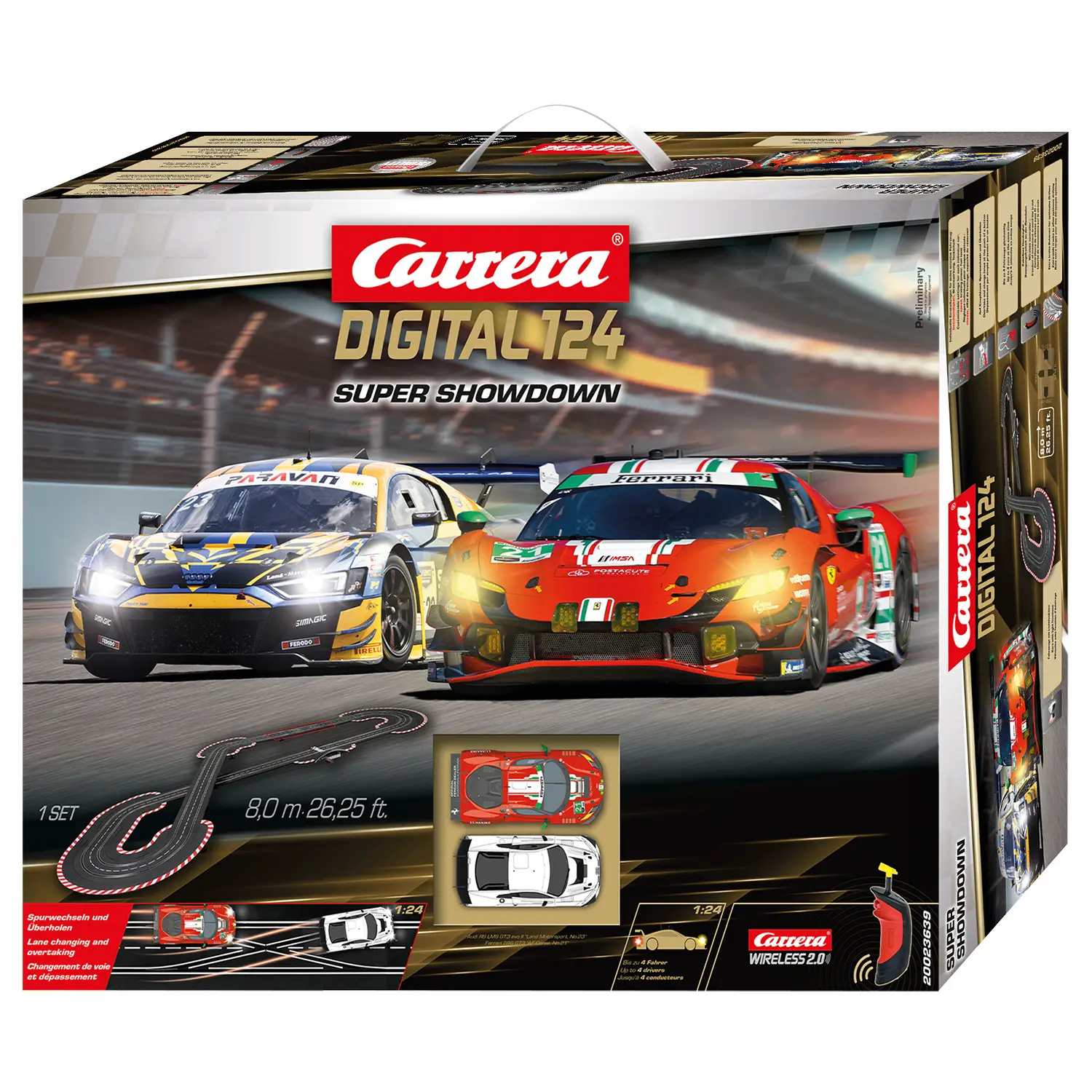 Carrera Digital 124 Super Showdown – Pista 8 m con Ferrari & Audi - Veicoli, garage e piste