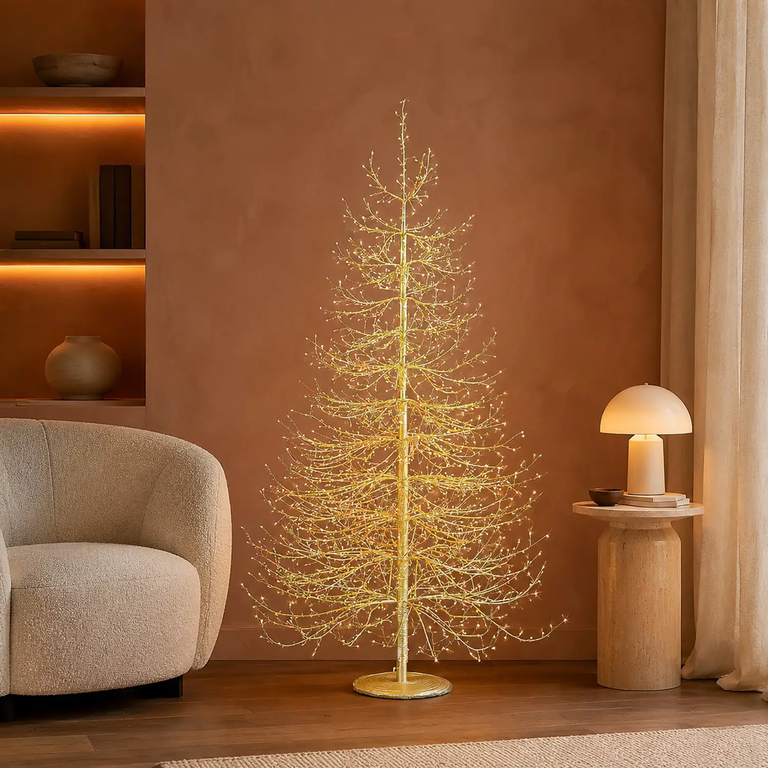 EDG Albero LED Faggio Rich 1940 MicroLED H180 cm - alberi led di design