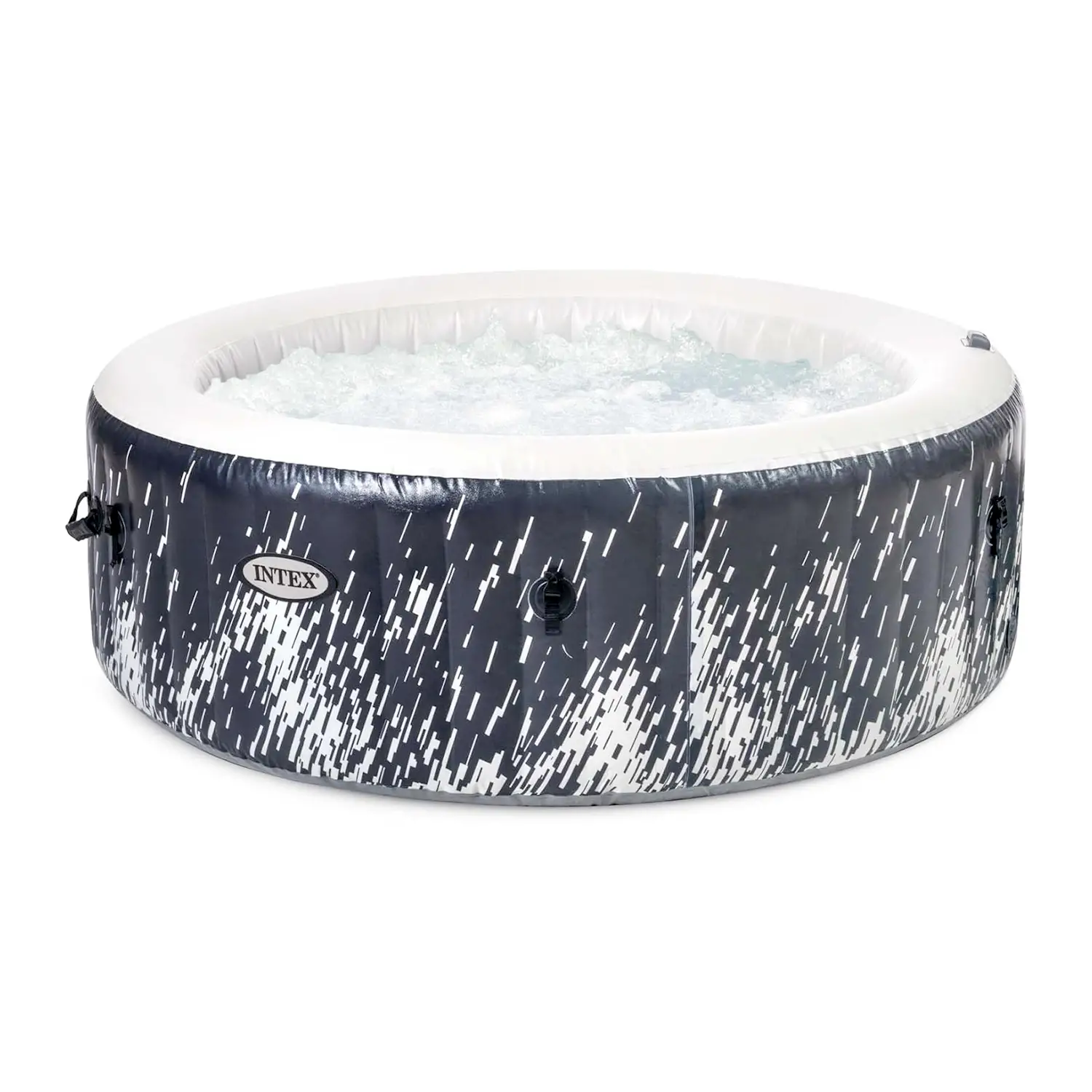 Intex Pure Spa Bubble Glow Deluxe 4 Posti Pompa, Riscaldatore, Purificazione Acqua, Wifi - piscine rigide