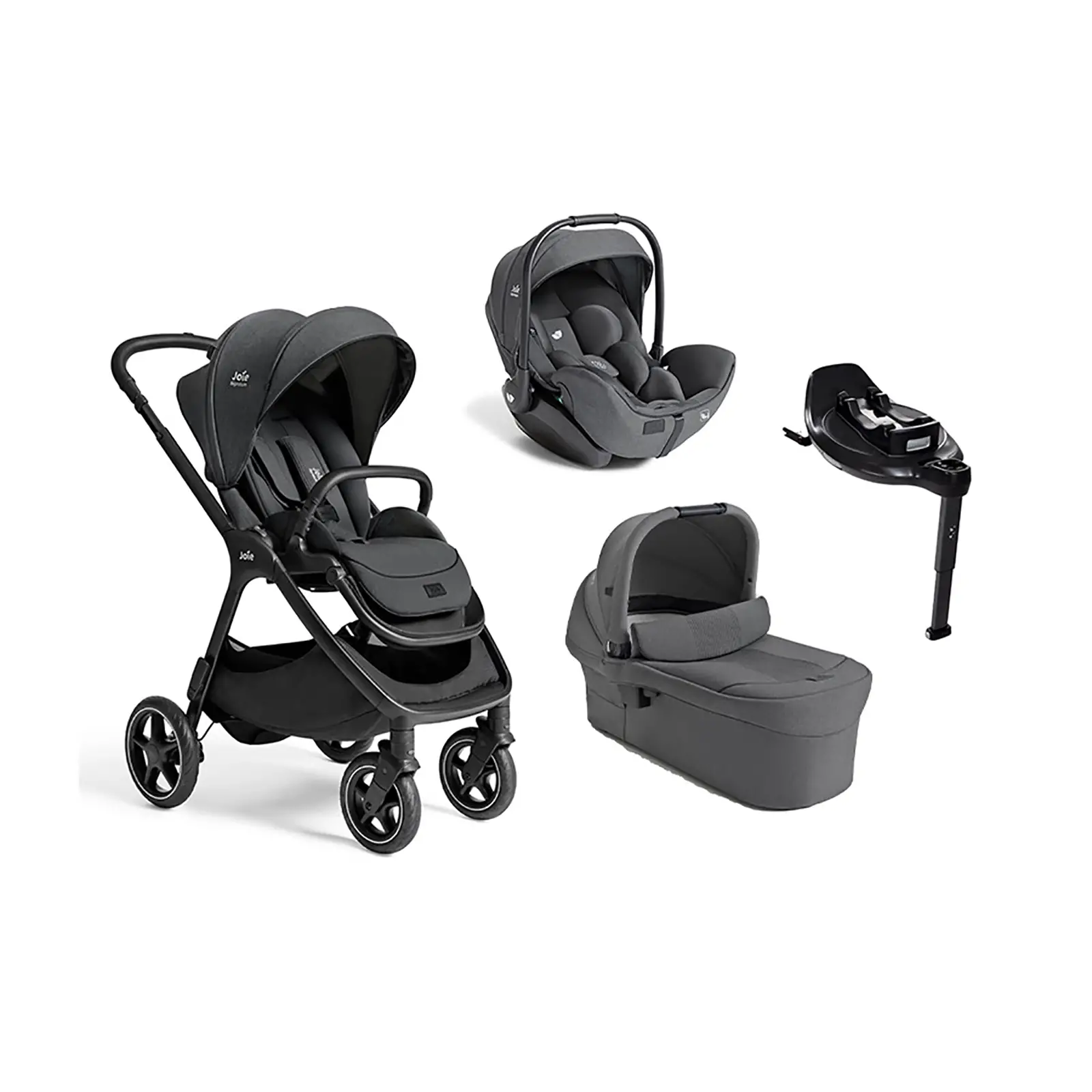 Trio Finiti 2 Signature Ebony con Navicella Ramble XL e Base Encore per seggiolinpo Auto - trio e modulari