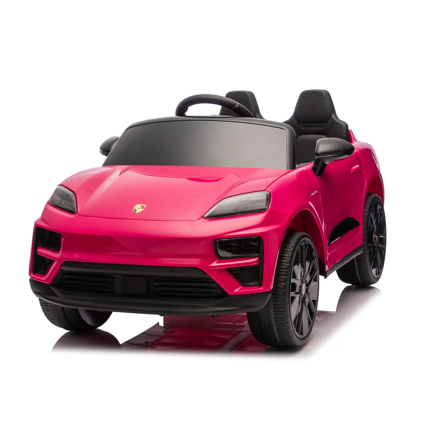Porsche Macan Turbo EV Auto Elettrica per Bambini, Licenza Ufficiale, Rosa Shocking - auto