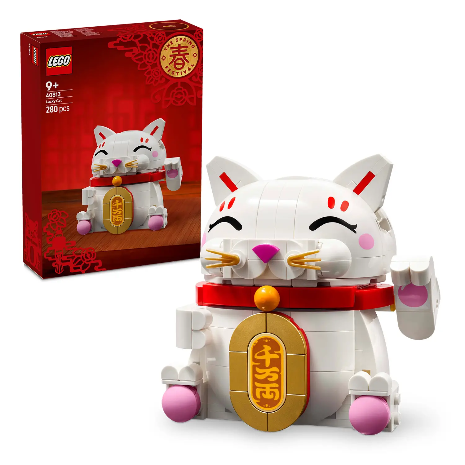LEGO 40813 Gatto della Fortuna Portafortuna da Esposizione 9+ - lego