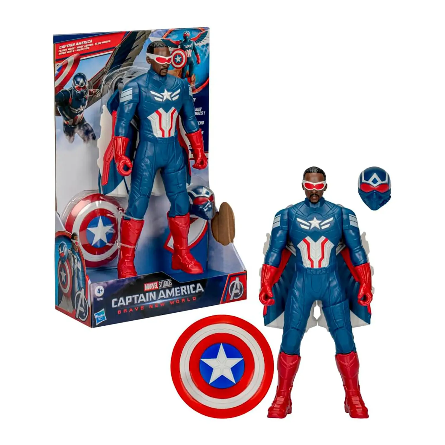 Captain America Flight Mode Action Figure 22 cm Marvel - action figures ed accessori