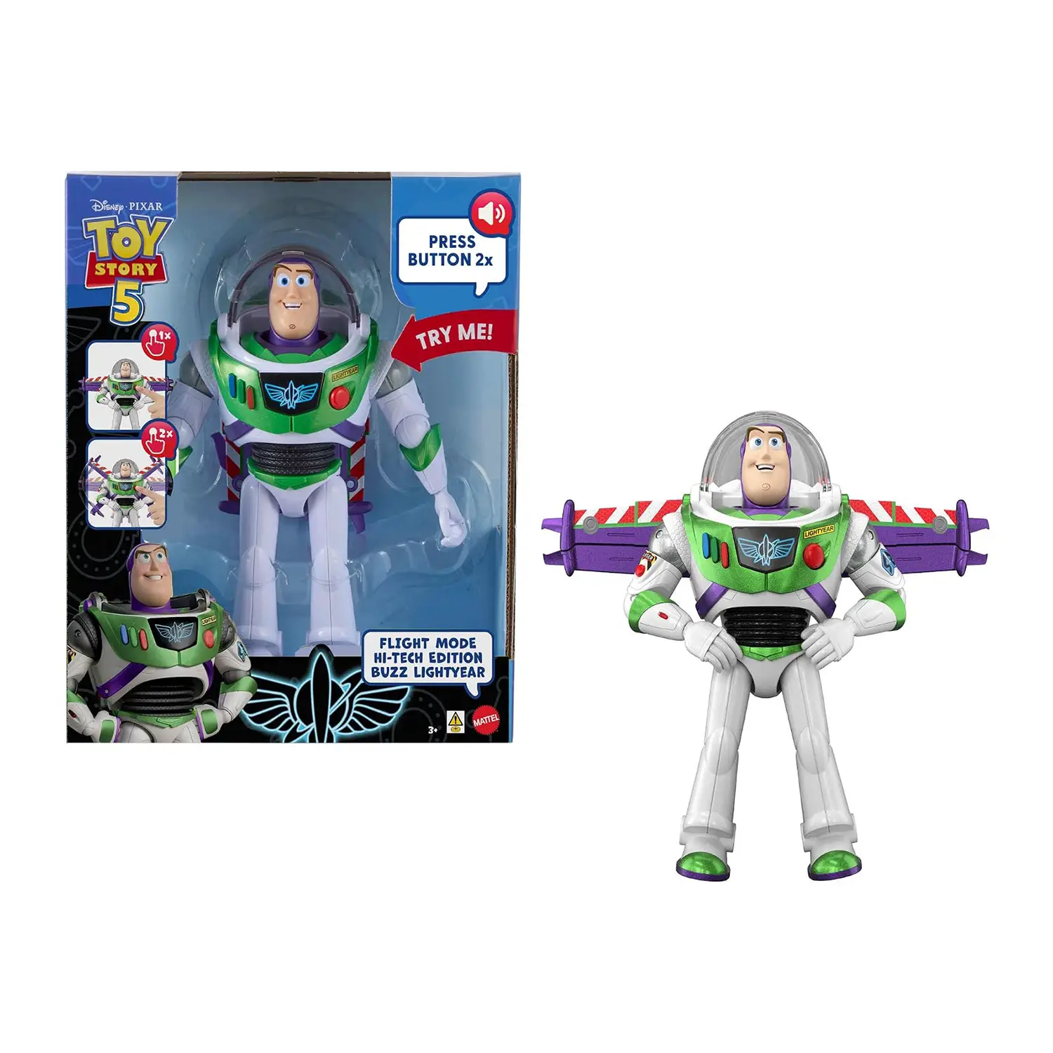 Toy Story 5 Flight Mode Hi-Tech Buzz - action figures ed accessori
