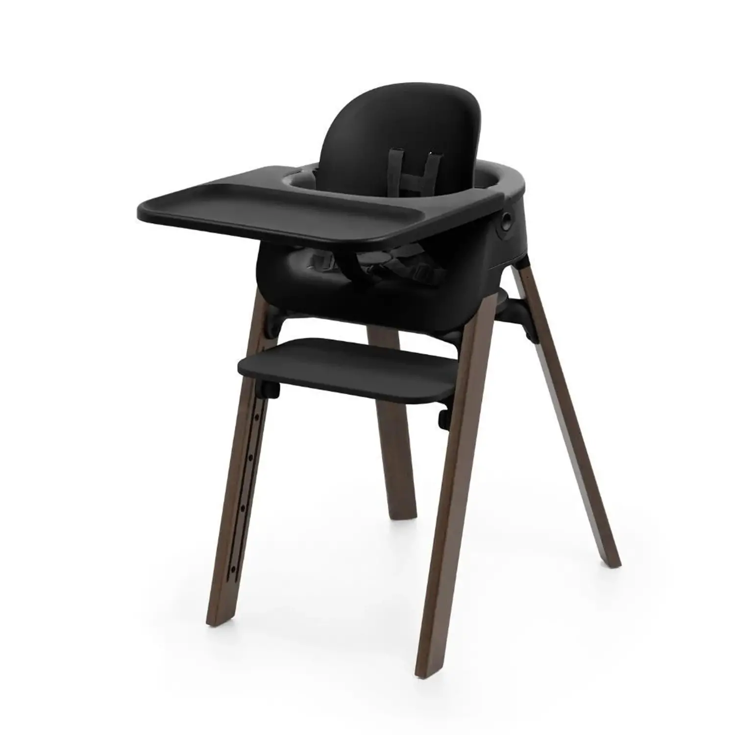 Seggiolone Stokke Steps Sedia Evolutiva Bambino - Nero/marrone Scuro - seggioloni