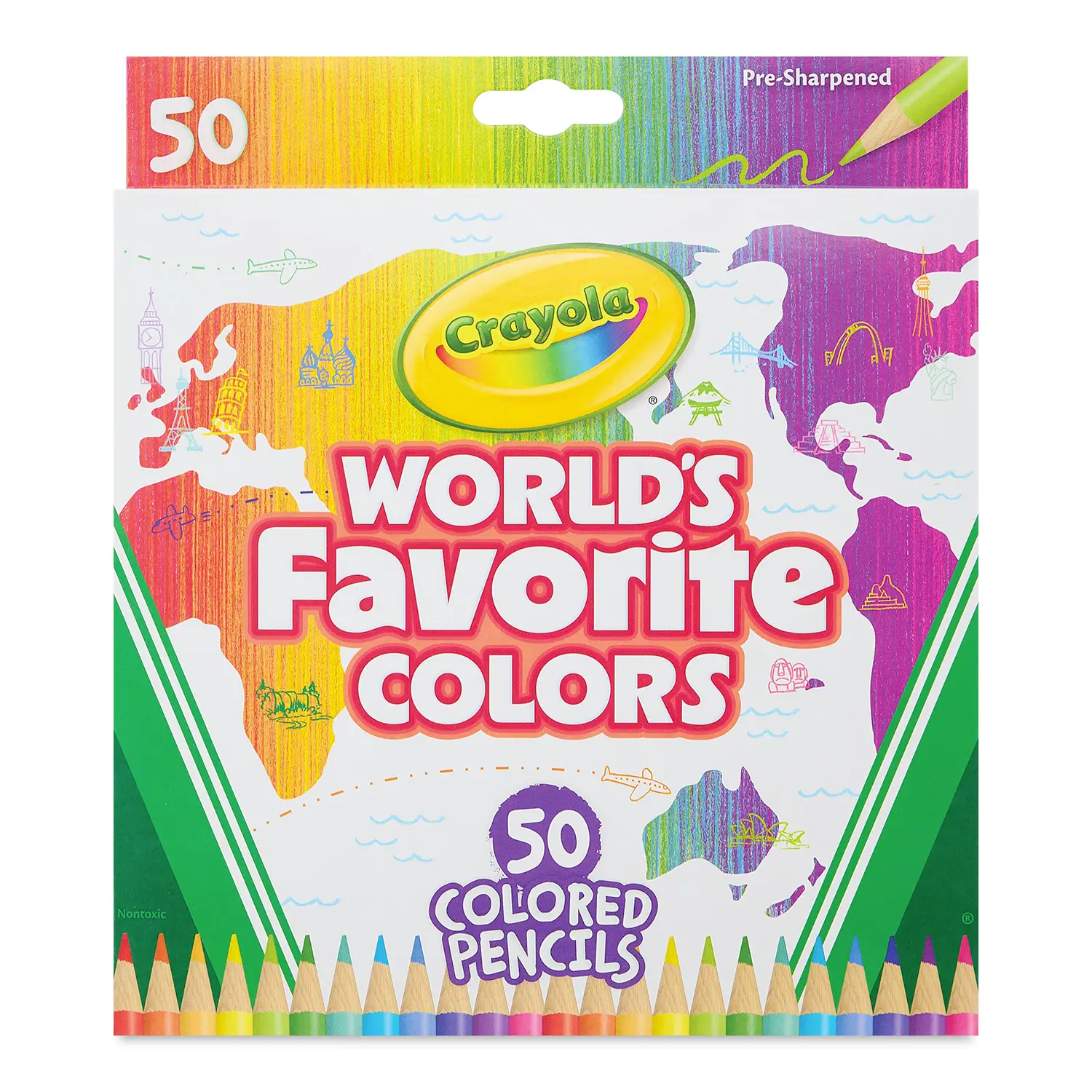 World's Favorite Colors Crayola Matite Colorate 50 Pezzi - Pastelli a cera