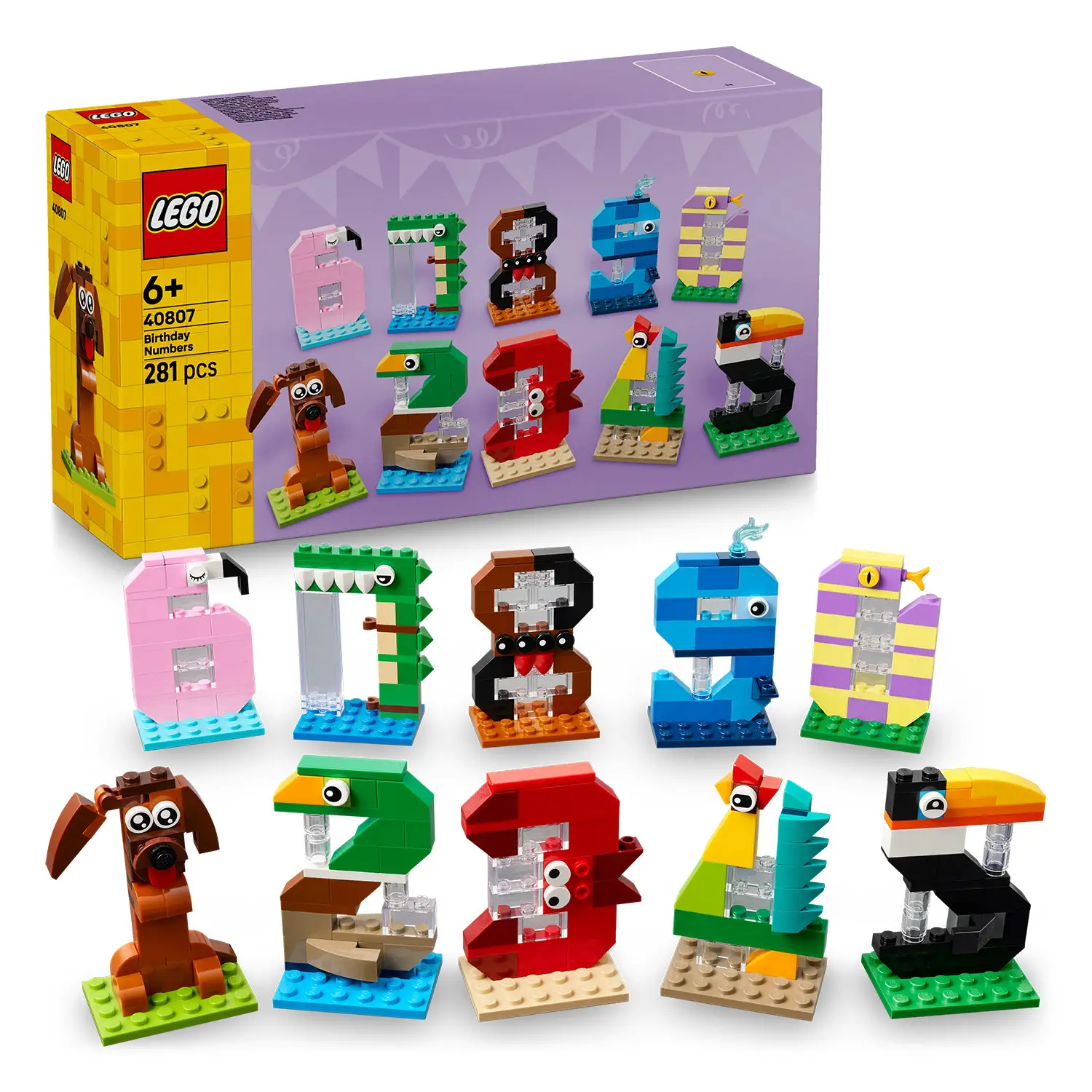 LEGO 40807 Numeri Compleanno Animali Educativi - lego