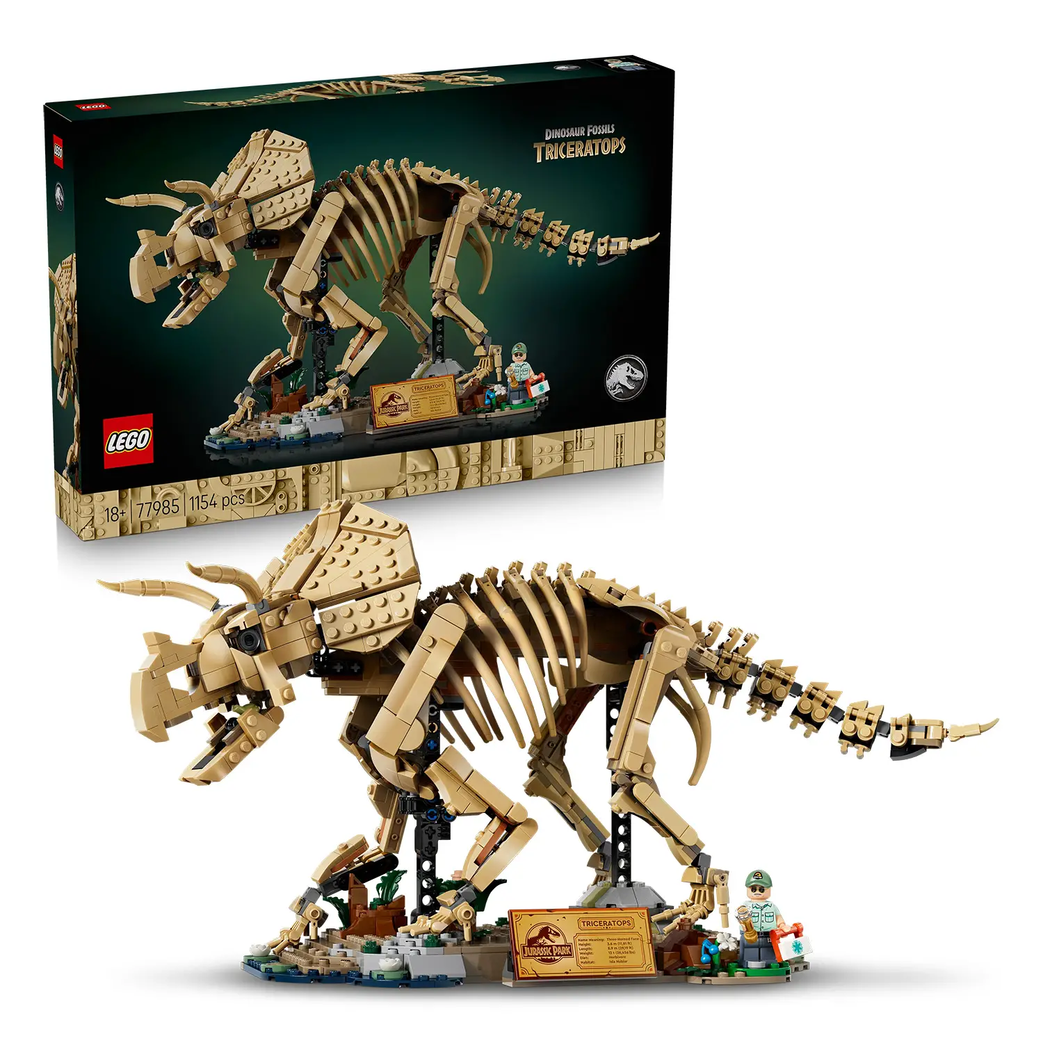 Lego Jurassic World Fossili di Dinosauro: Triceratopo 77985 - lego