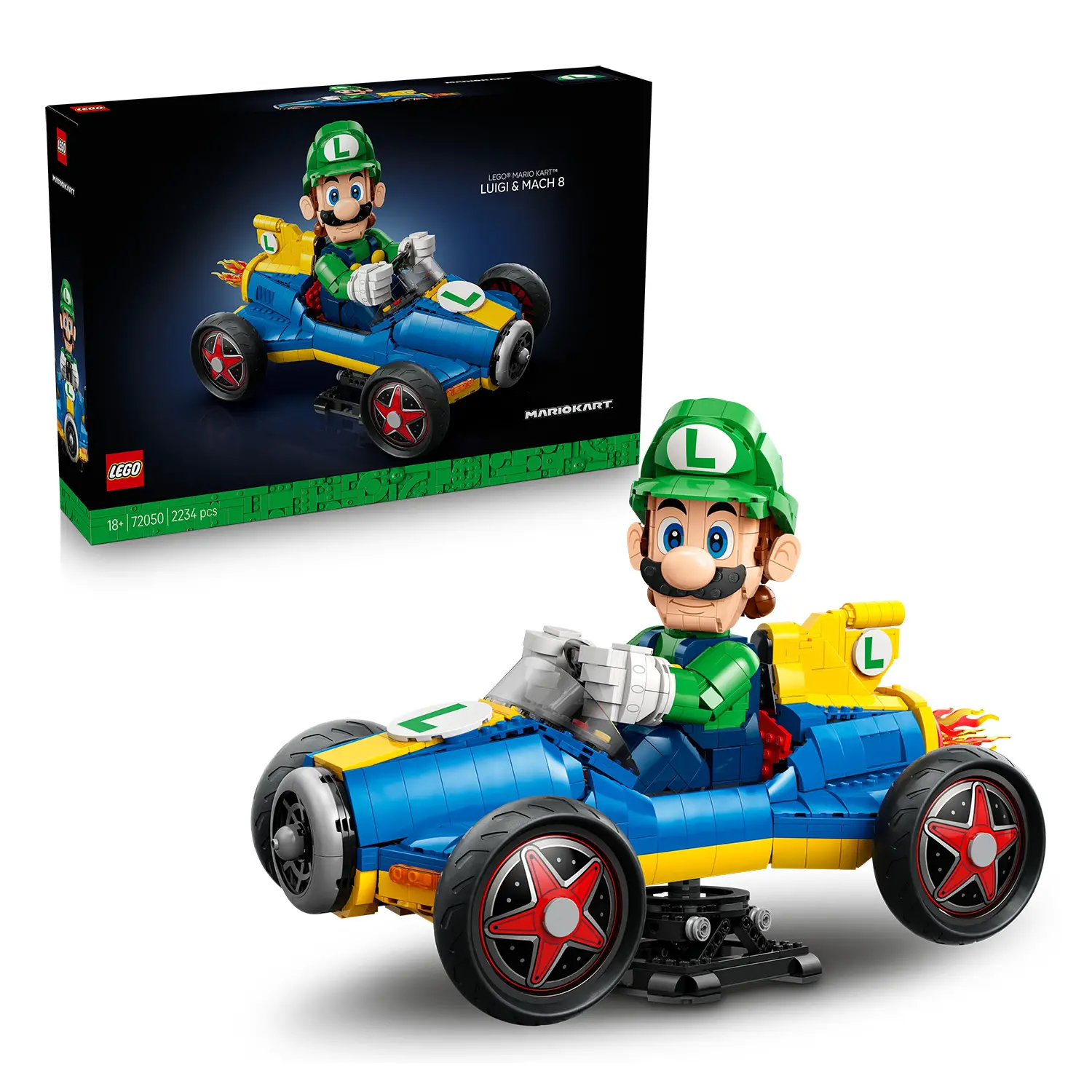 Lego Super Mario Mario Kart 72050: Luigi e Mach 8 2234 Pezzi - lego