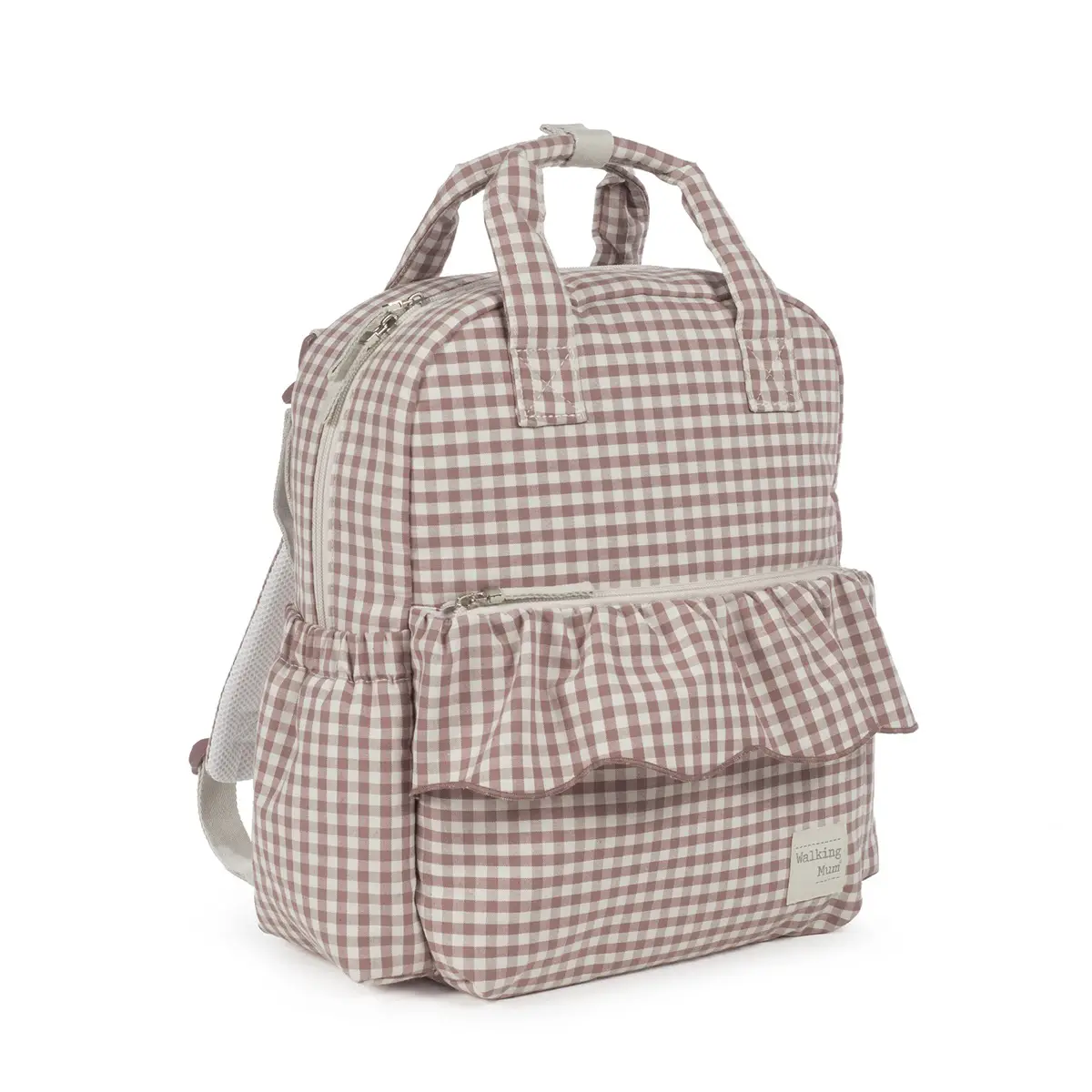 Praliné Zaino Fasciatoio Vichy Moka Walking Mum - borse e zaini