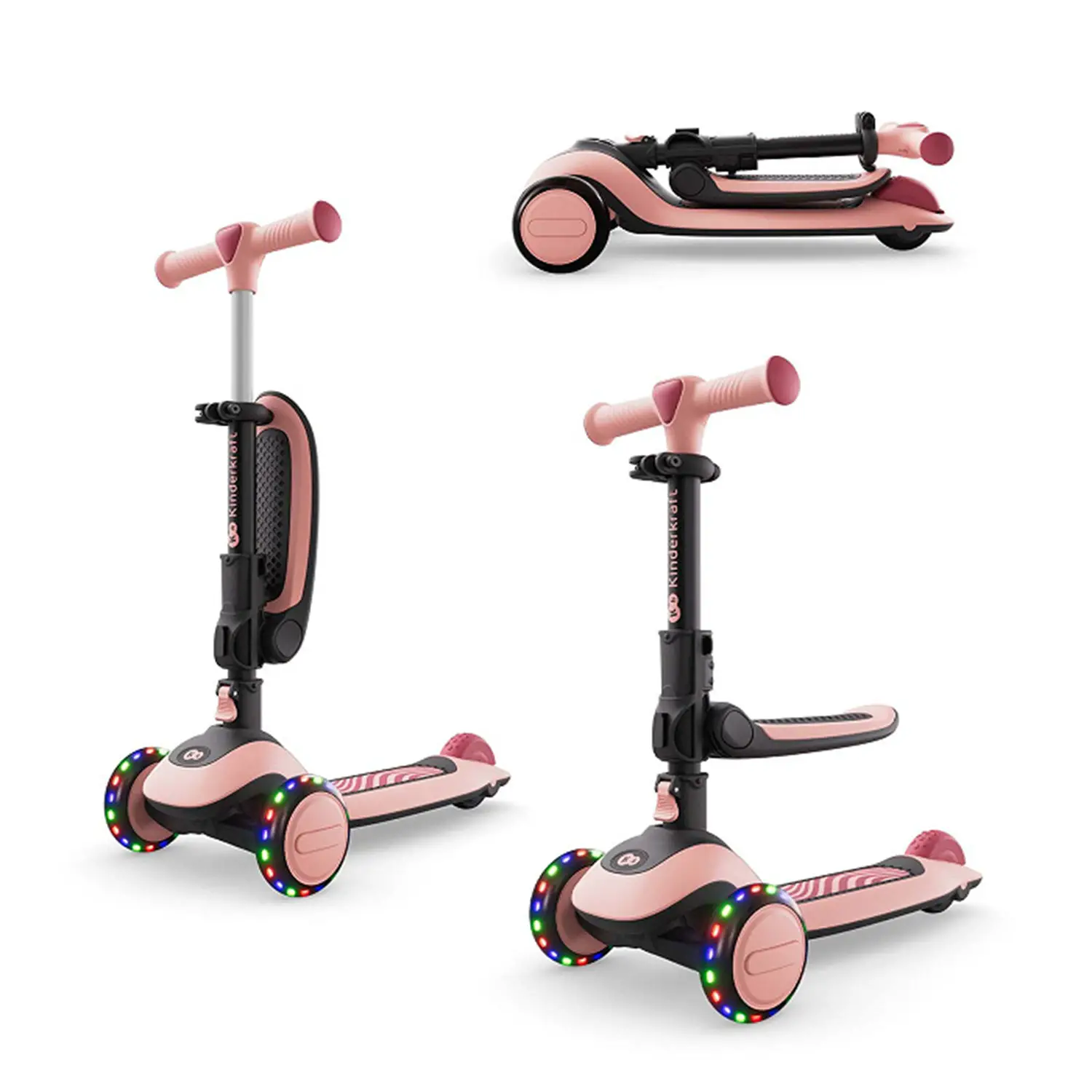 Monopattino Evolutivo 2in1 con Seduta HALLEY 2 Pink - monopattini