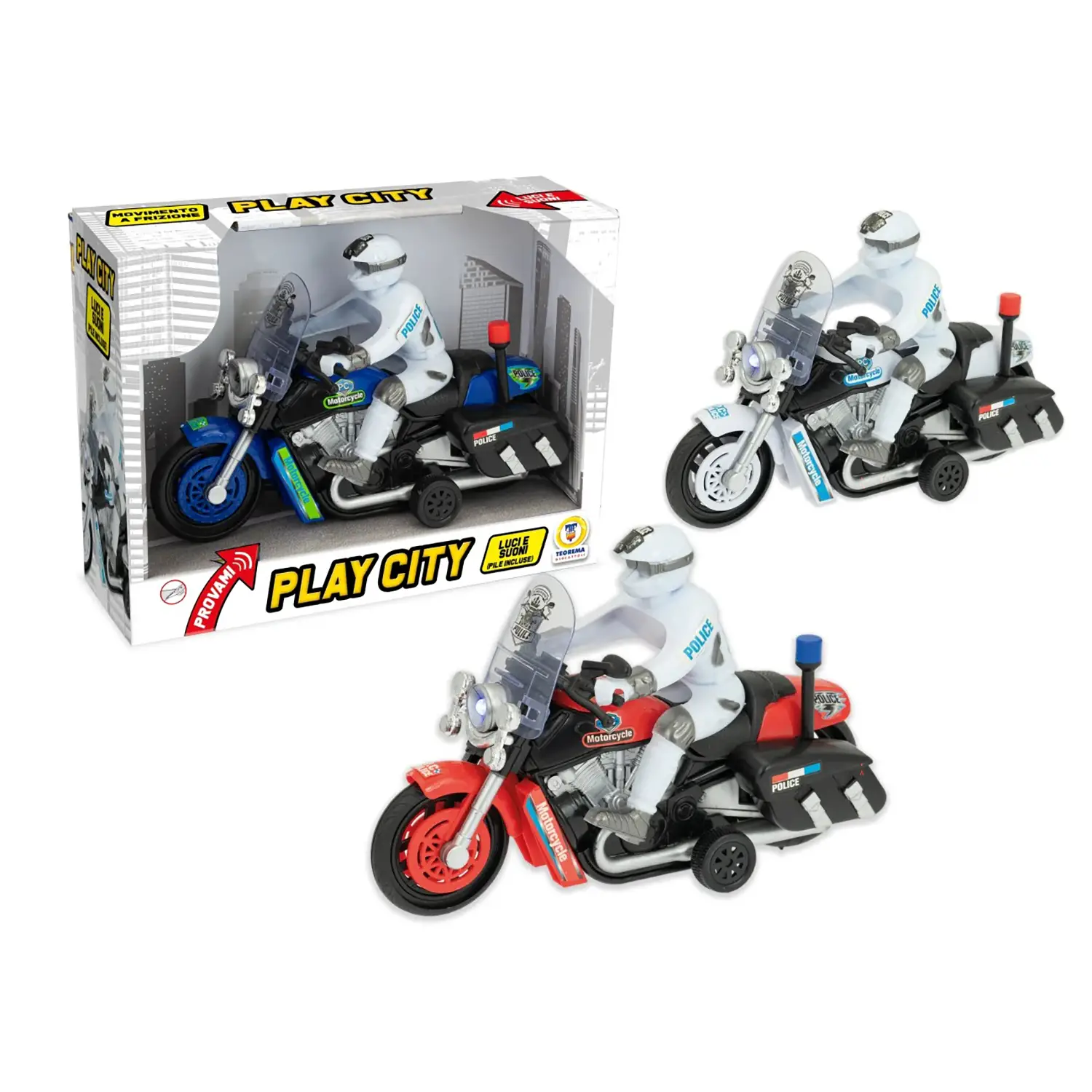 Play City - Moto Police Luci e Suoni - modellini