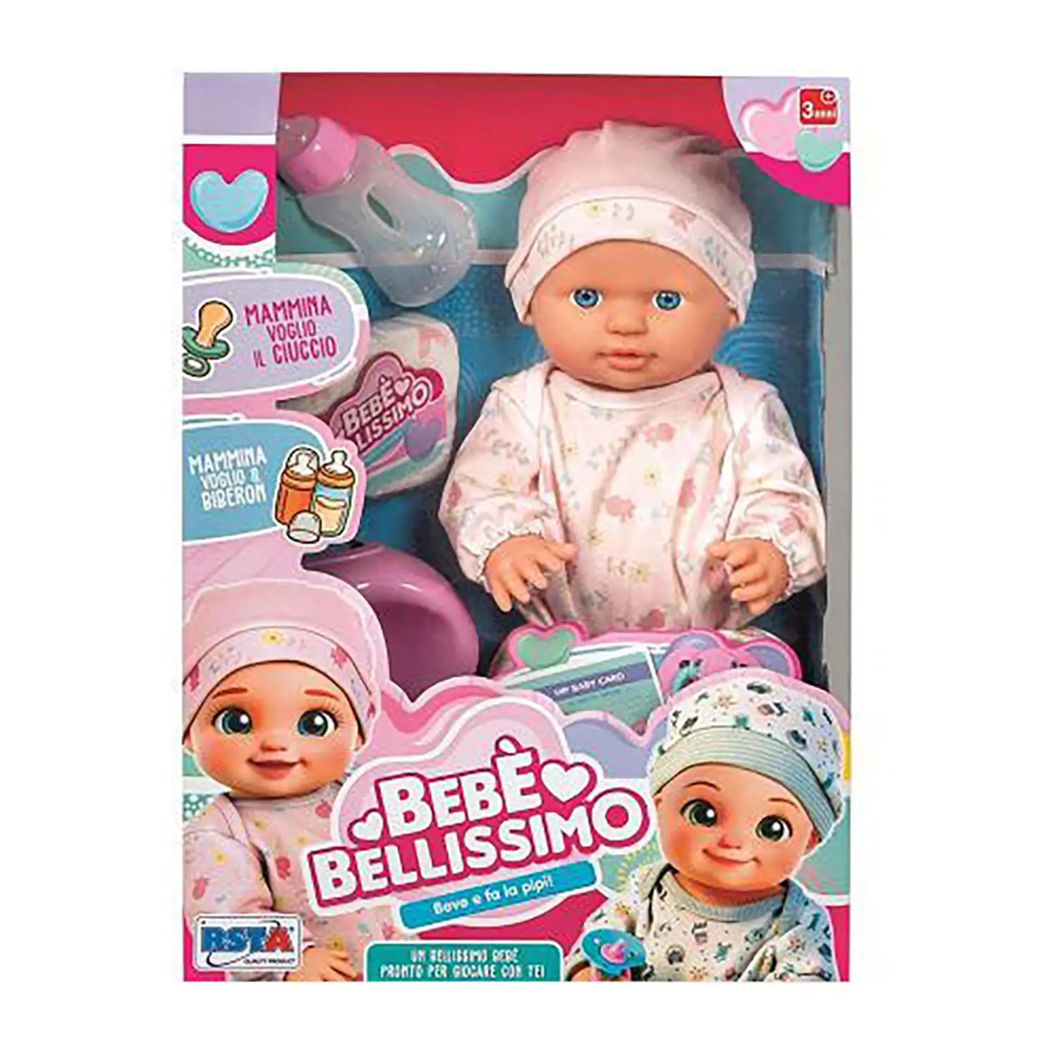 Bambola Bebe Bellissimo 40 Cm Beve E Fa Pipì - Bambole e accessori