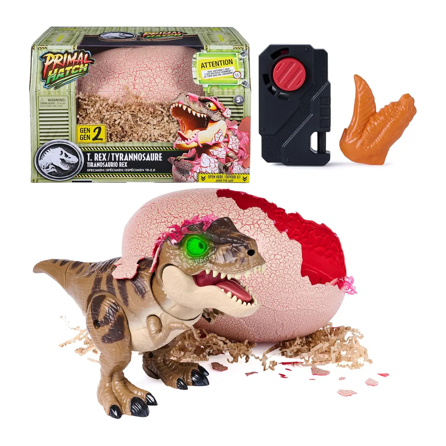 Primal Hatch Uovo & Dinosauro Interattivo - action figures ed accessori