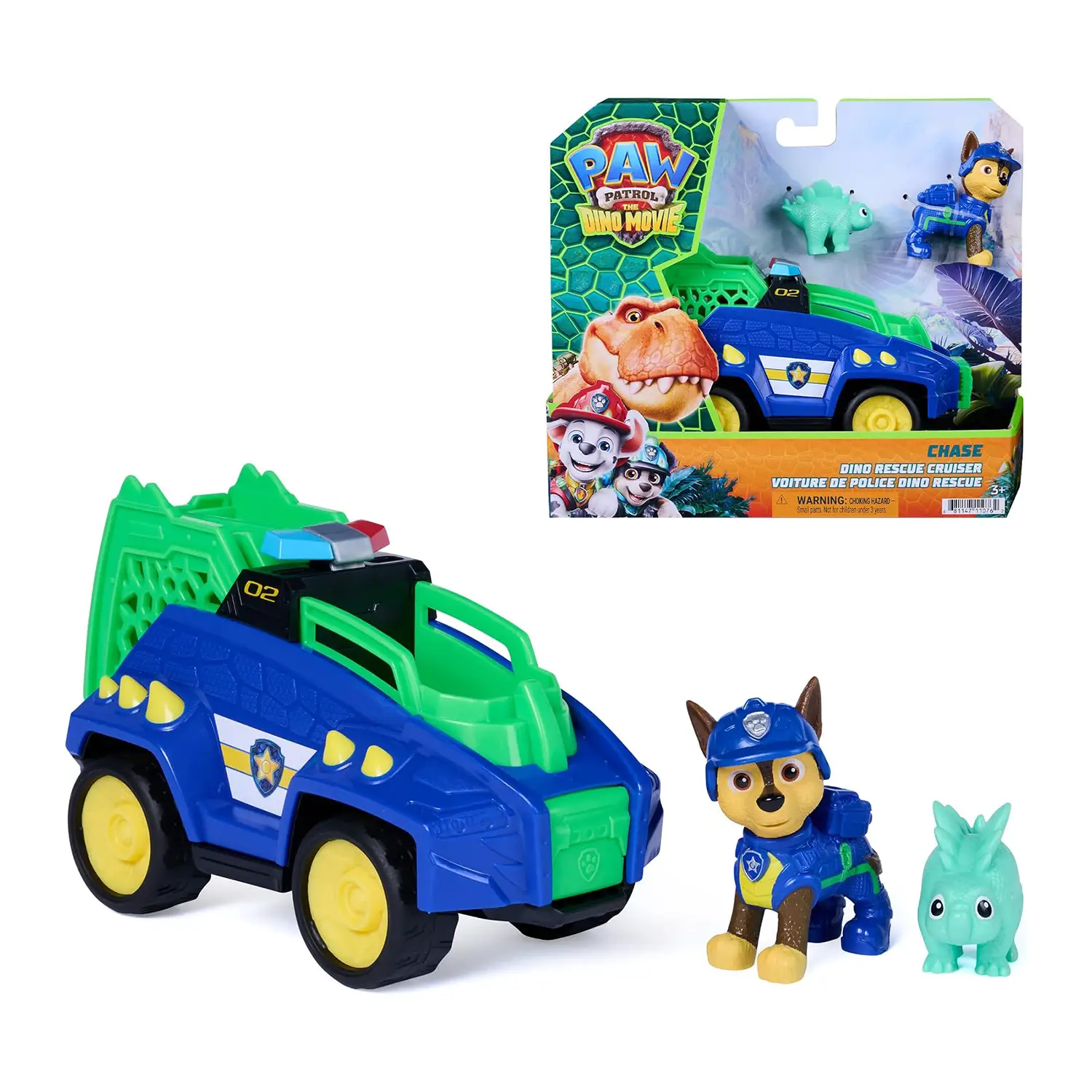 Paw Patrol Dino Movie Veicolo Chase - action figures ed accessori