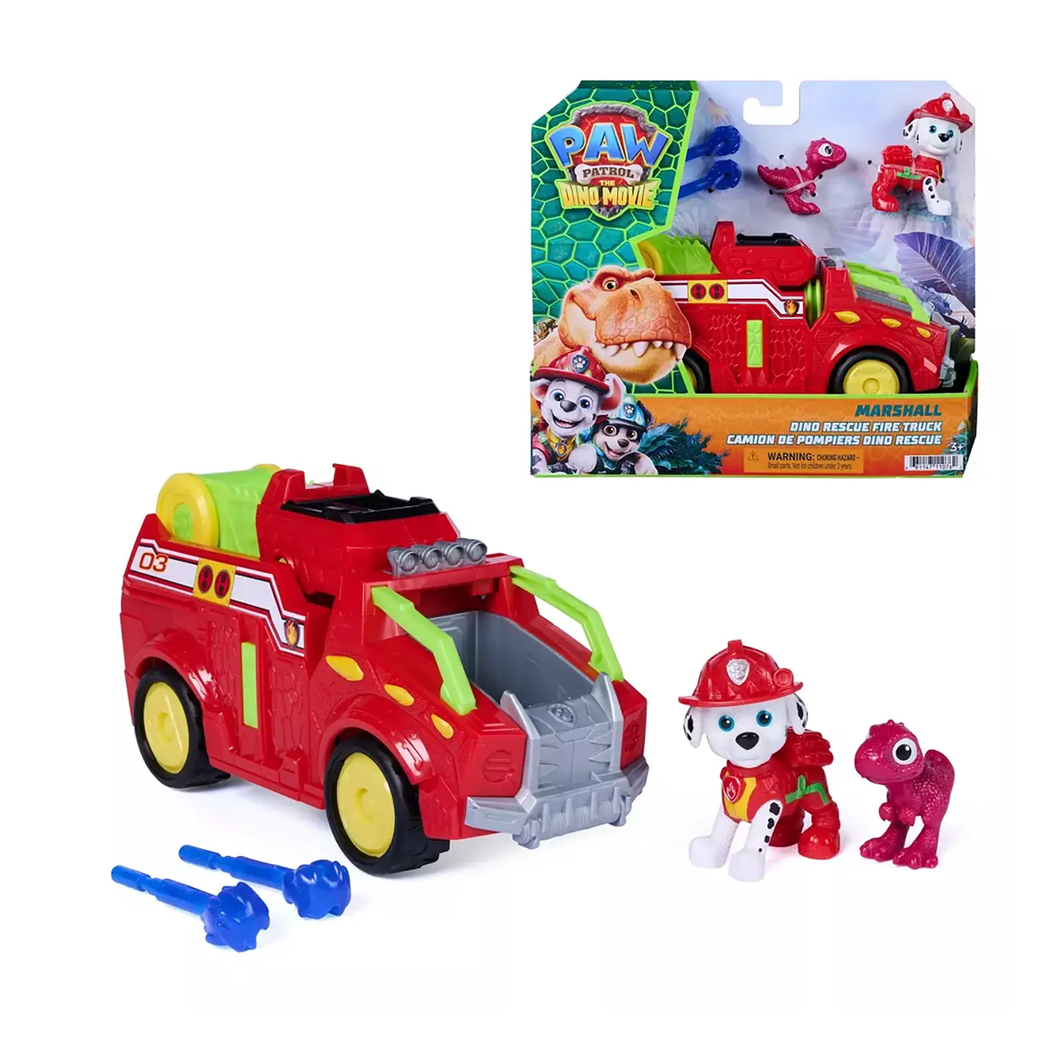 Paw Patrol Dino Movie Veicolo Marshall - action figures ed accessori