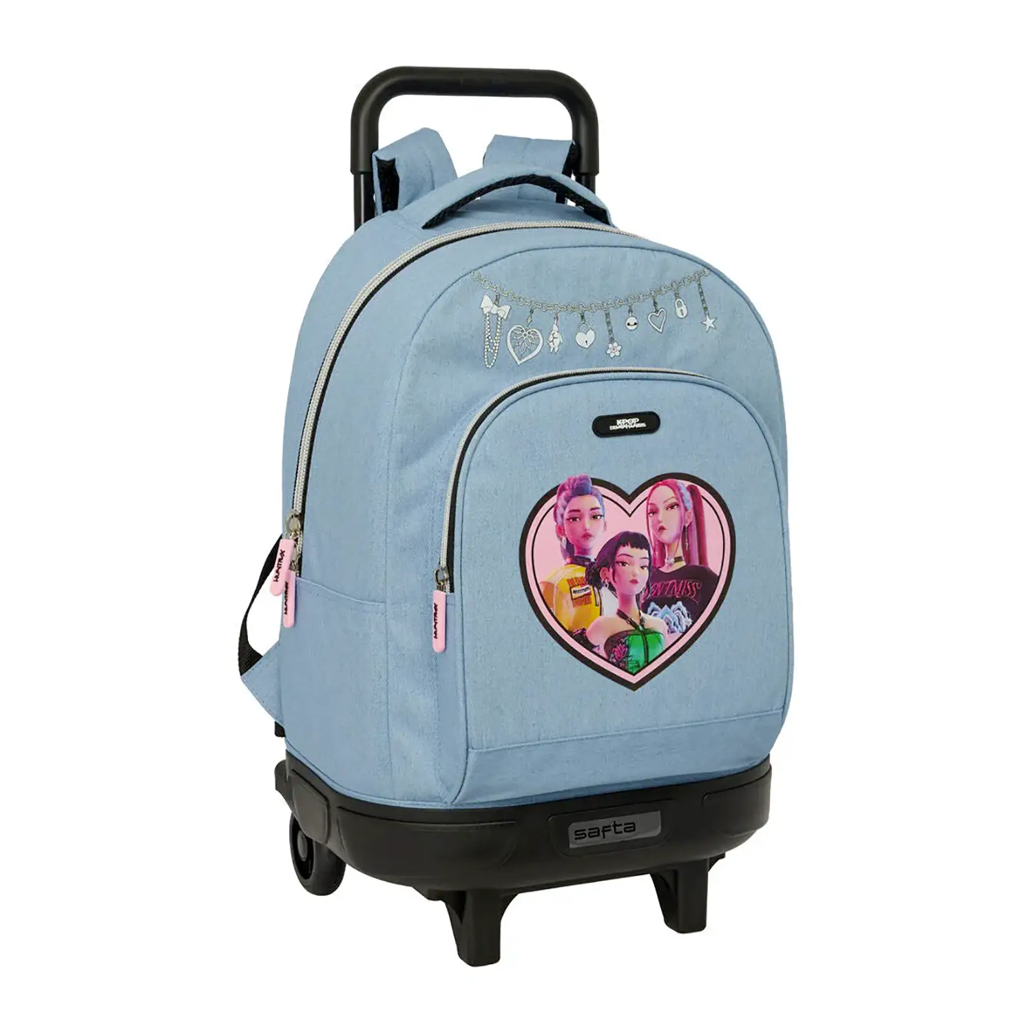 K Pop Demon Hunters Zaino Grande con Trolley Removibile SAFTA - zaini scuola