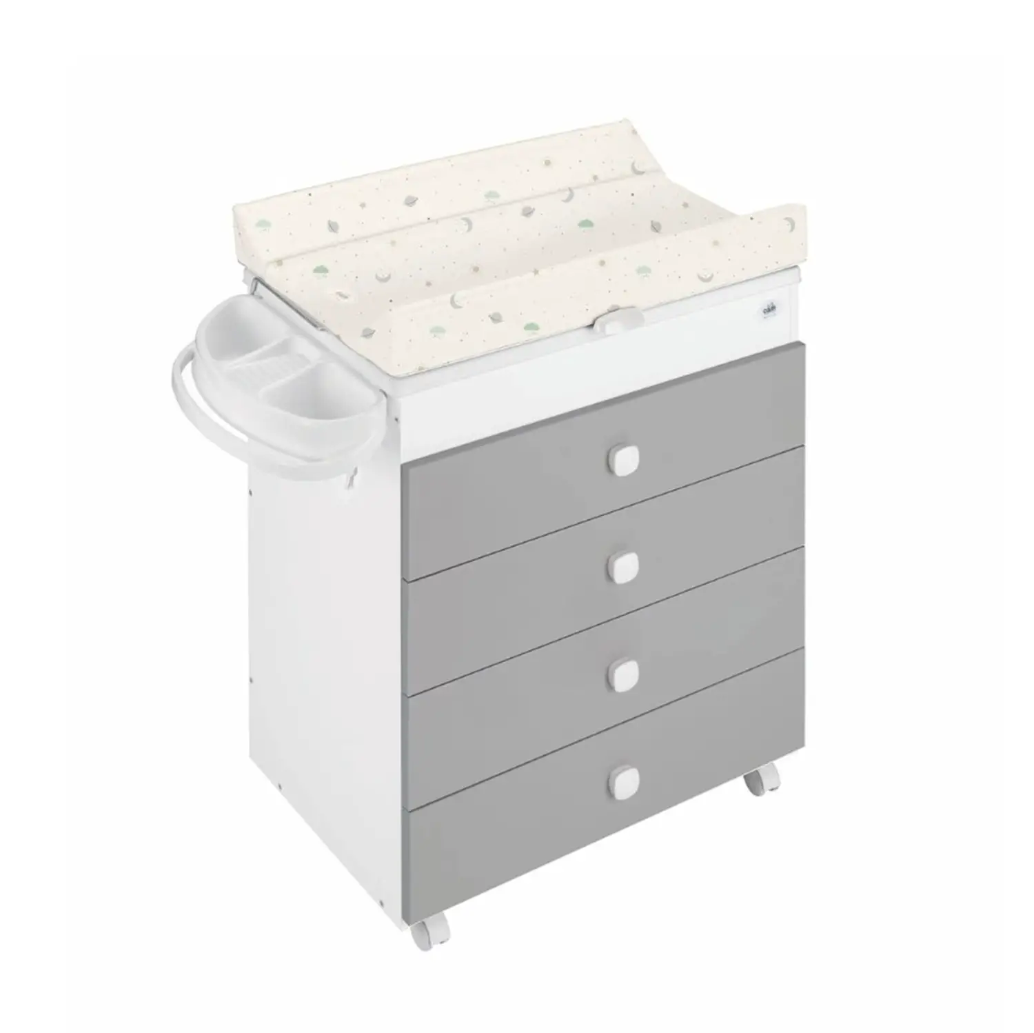 Cam Bagnetto Fasciatoio Asia Bianco-Grigio Pianeti Col. 270 - Zona cambio e bagno