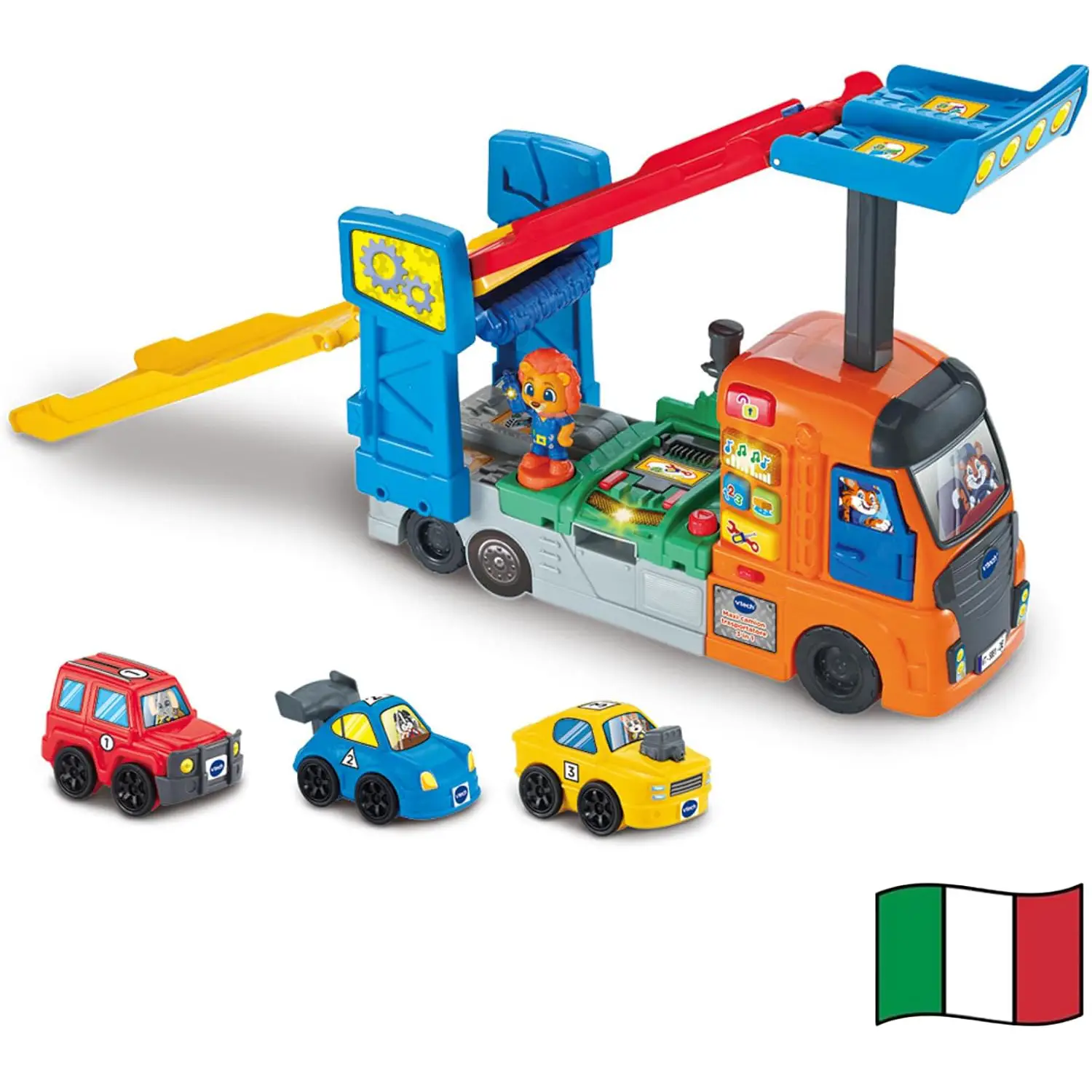 VTech Vroom Vroom Go Maxi Camion Trasportatore 3 in 1 - play set