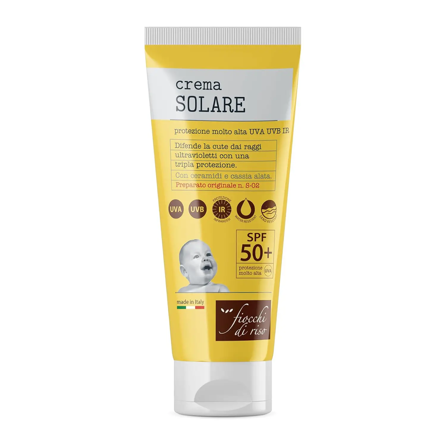 Fiocchi Di Riso Crema Solare 50+ Tubetto 100ml - creme solari