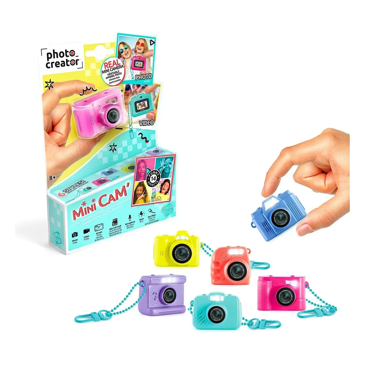 Kibo, Photo Creator Mini Cam Fotocamera Digitale Bambini 8+ - giochi elettronici