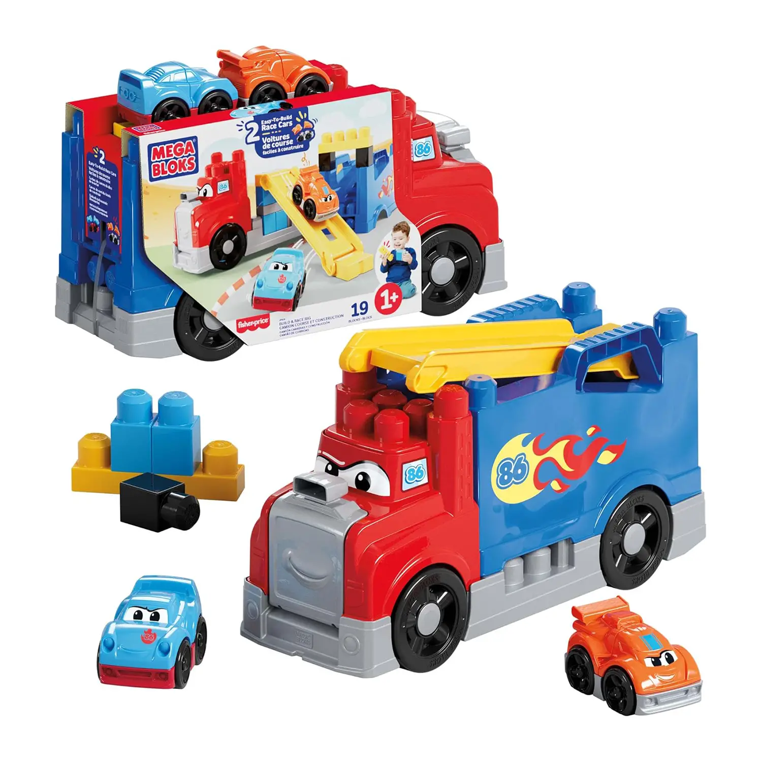 Mega Bloks Autotreno Monta e Sfreccia - action figures ed accessori