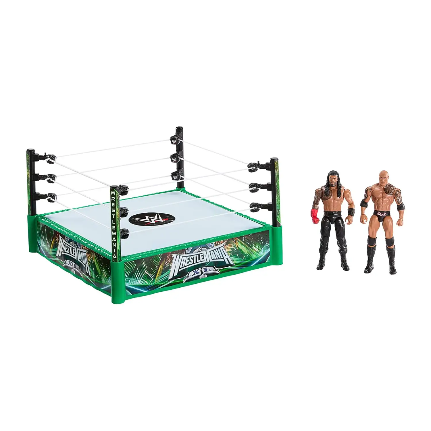 WWE Regole Della Bloodline - Set Ring e 2 Personaggi - action figures ed accessori